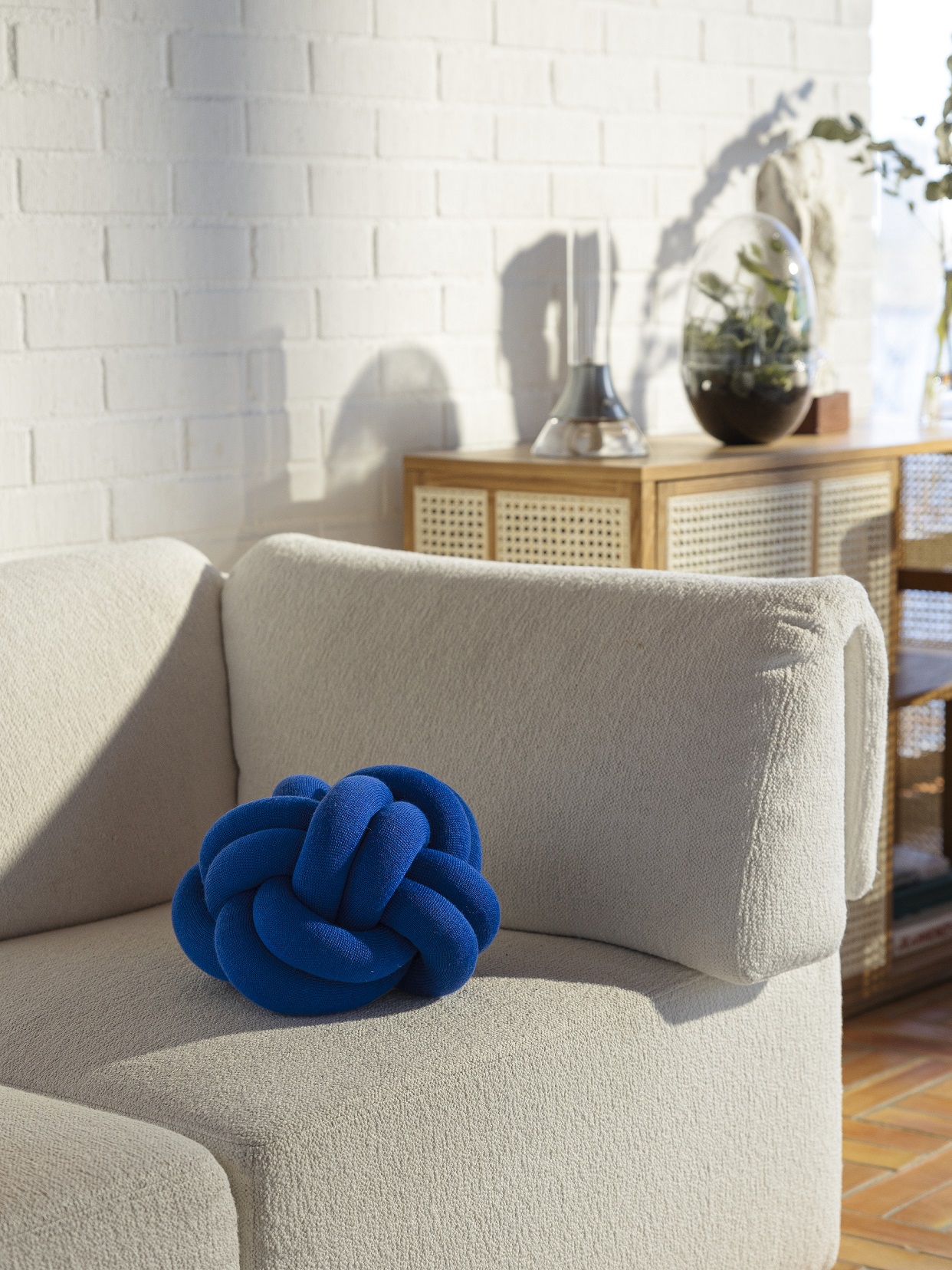 Design House Stockholm Cushion Knot Klein Blue