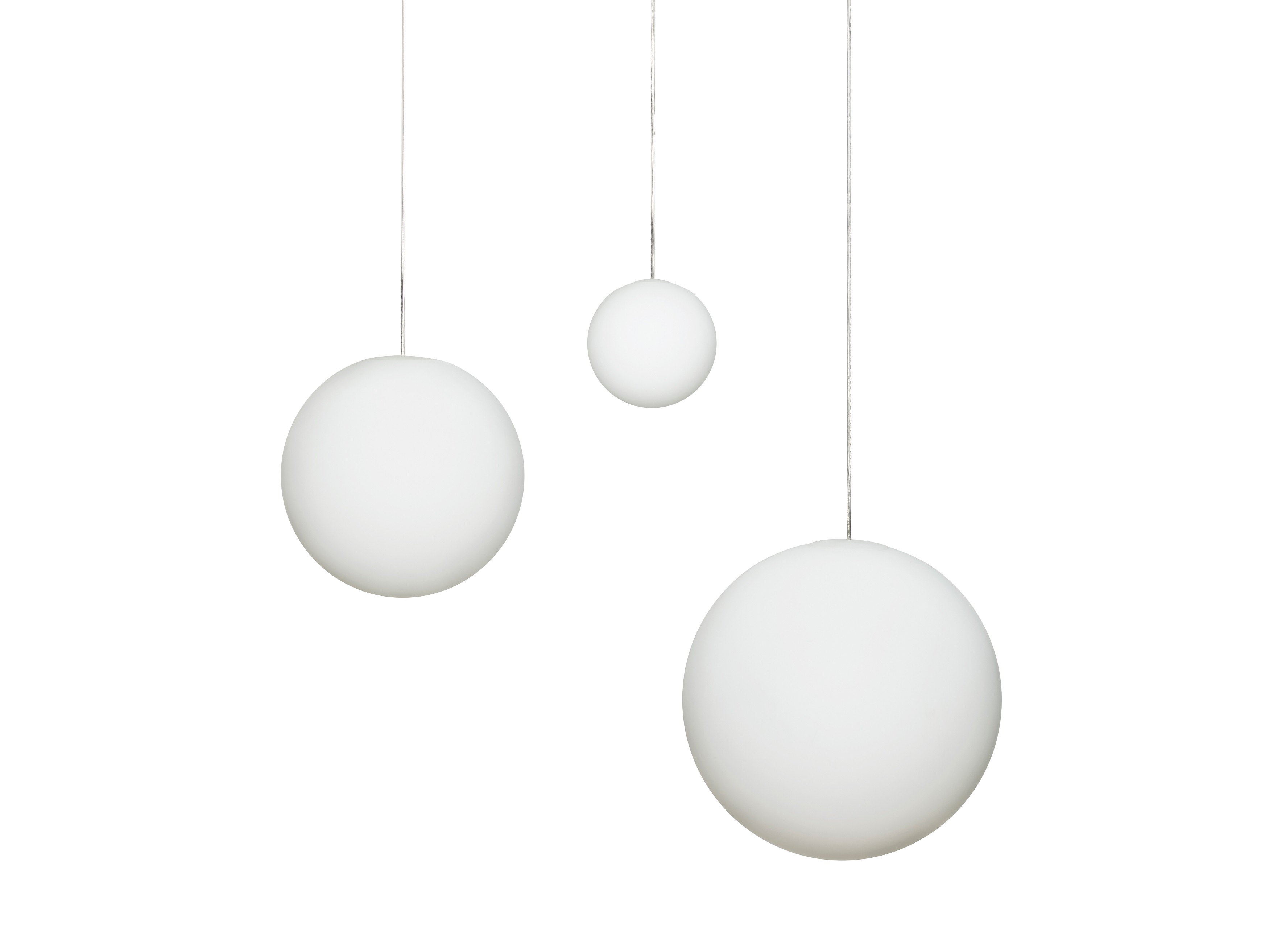 Suspension Lamp Luna Design House Stockholm Medium White 30 cm