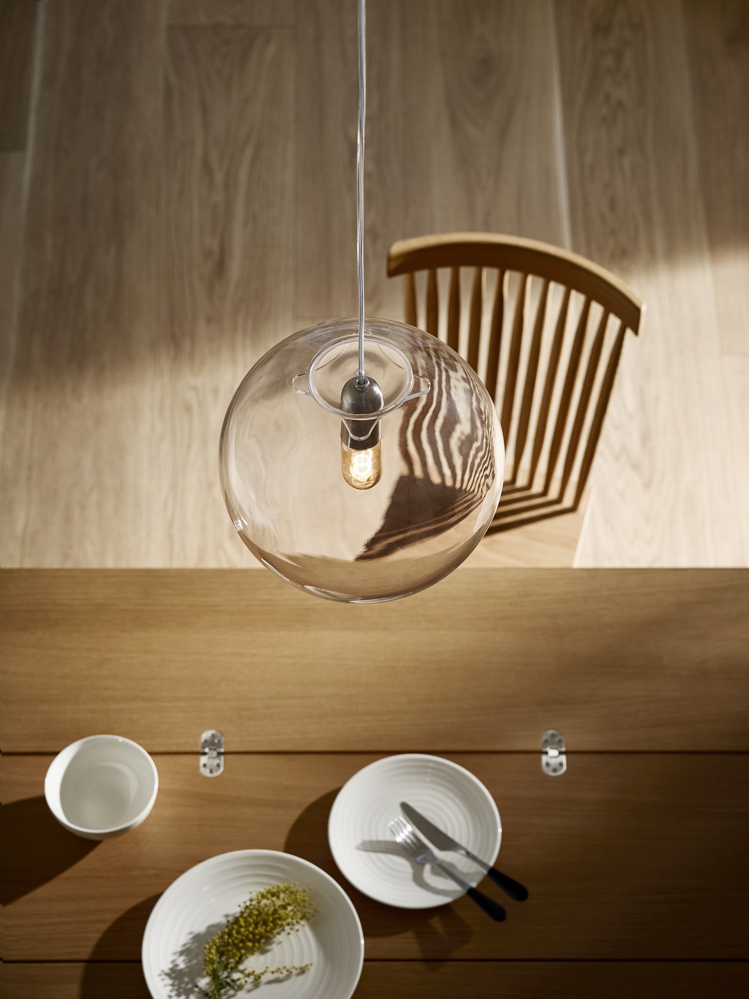 Lampada a Sospensione Luna Design House Stockholm Medium Clear 30 cm