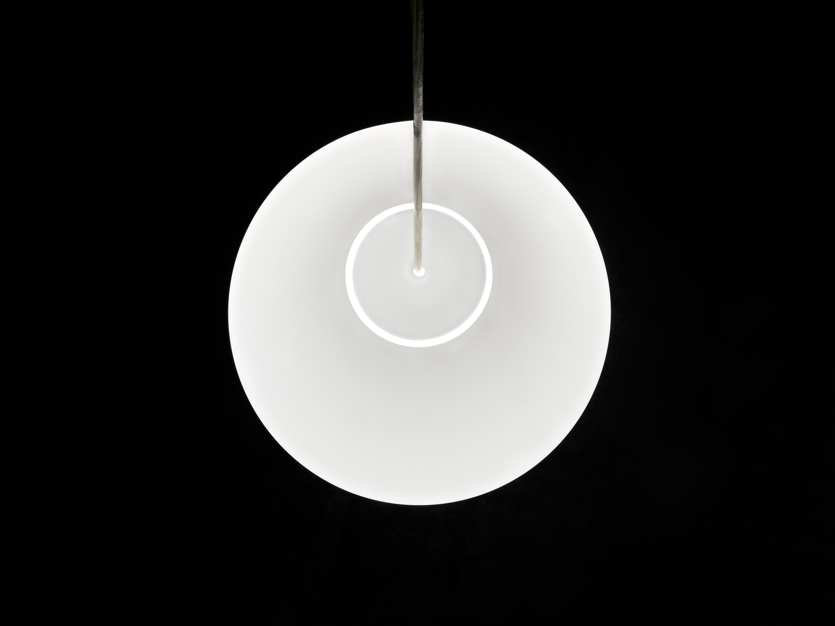 Suspension Lamp Luna Design House Stockholm Medium White 40 cm