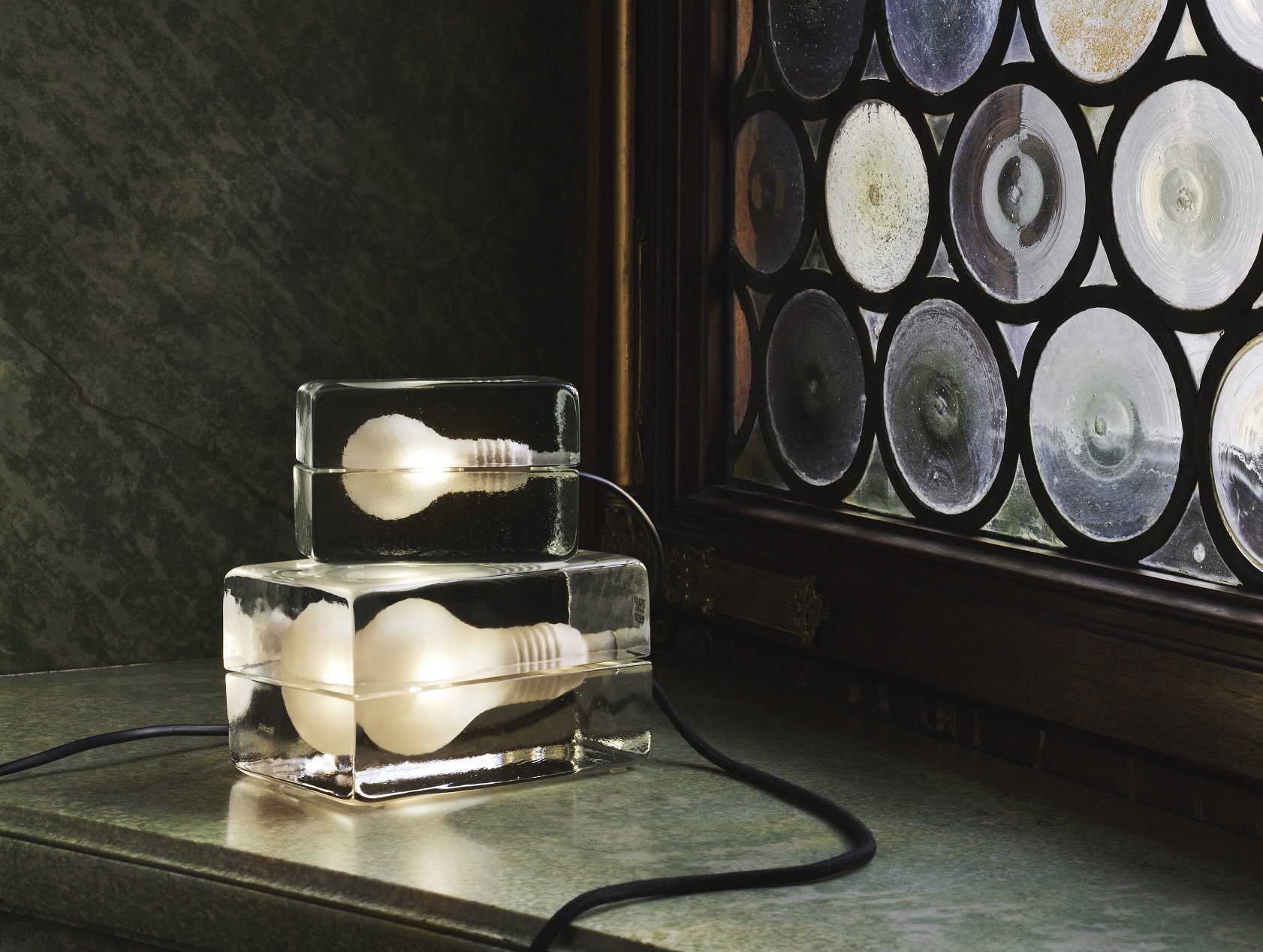 Block Lamp Design House Stockholm Black Cord