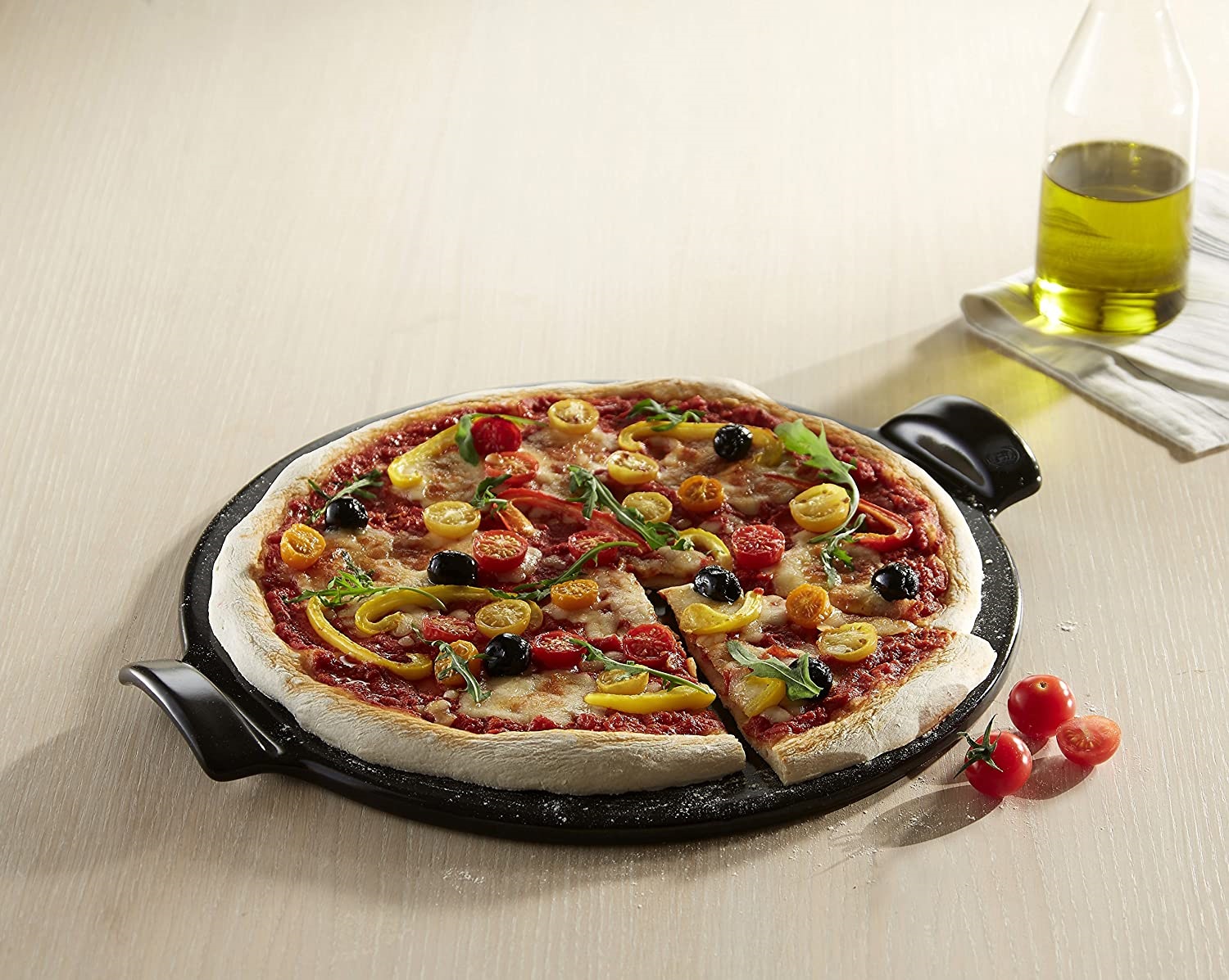 Nuovo Pizza Stone Liscio Emile Henry EH797514 Fusain