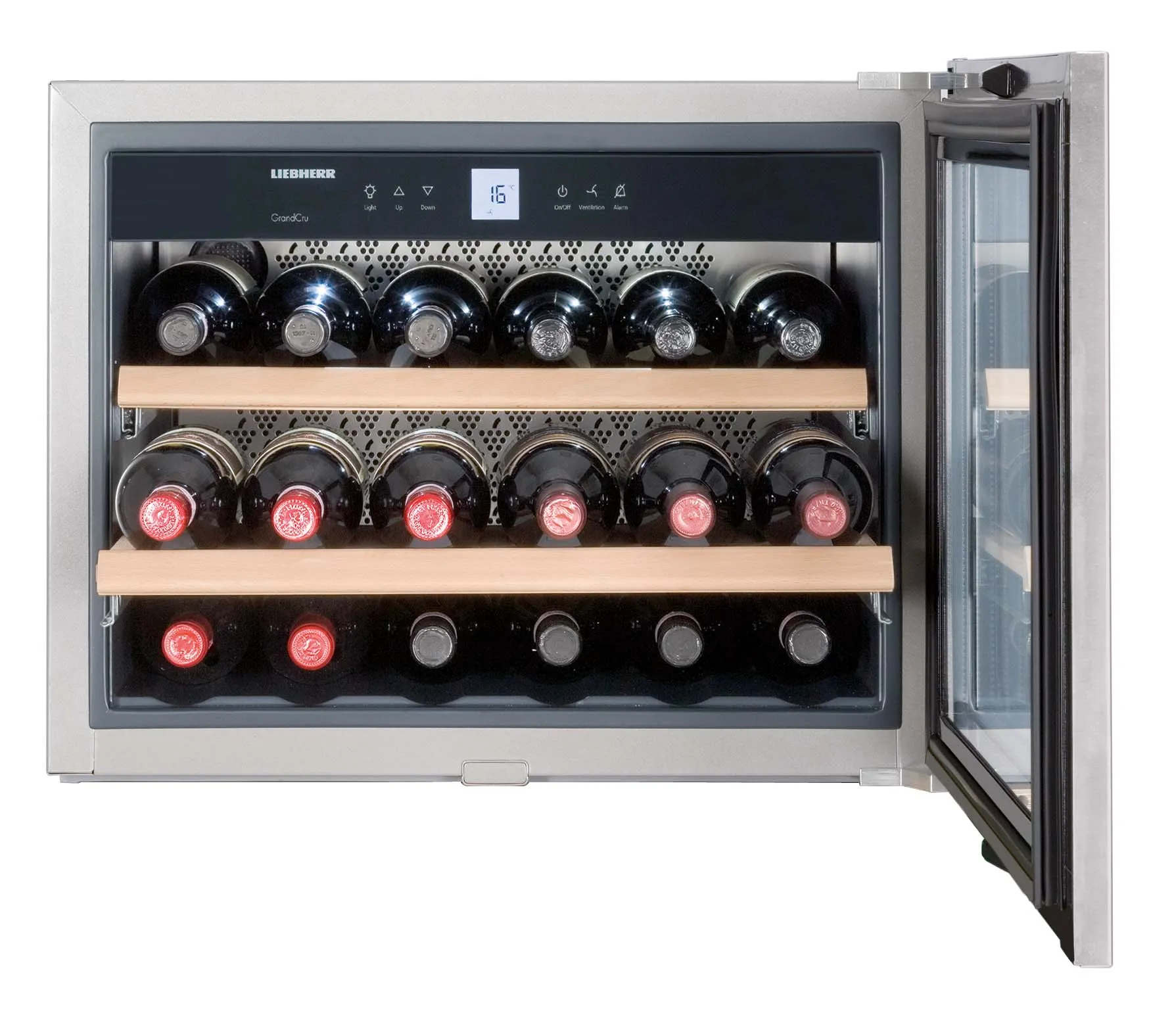 GrandCru air-conditioned cellars that can be integrated -Niche height 45 cm WKEes 553 Liebherr