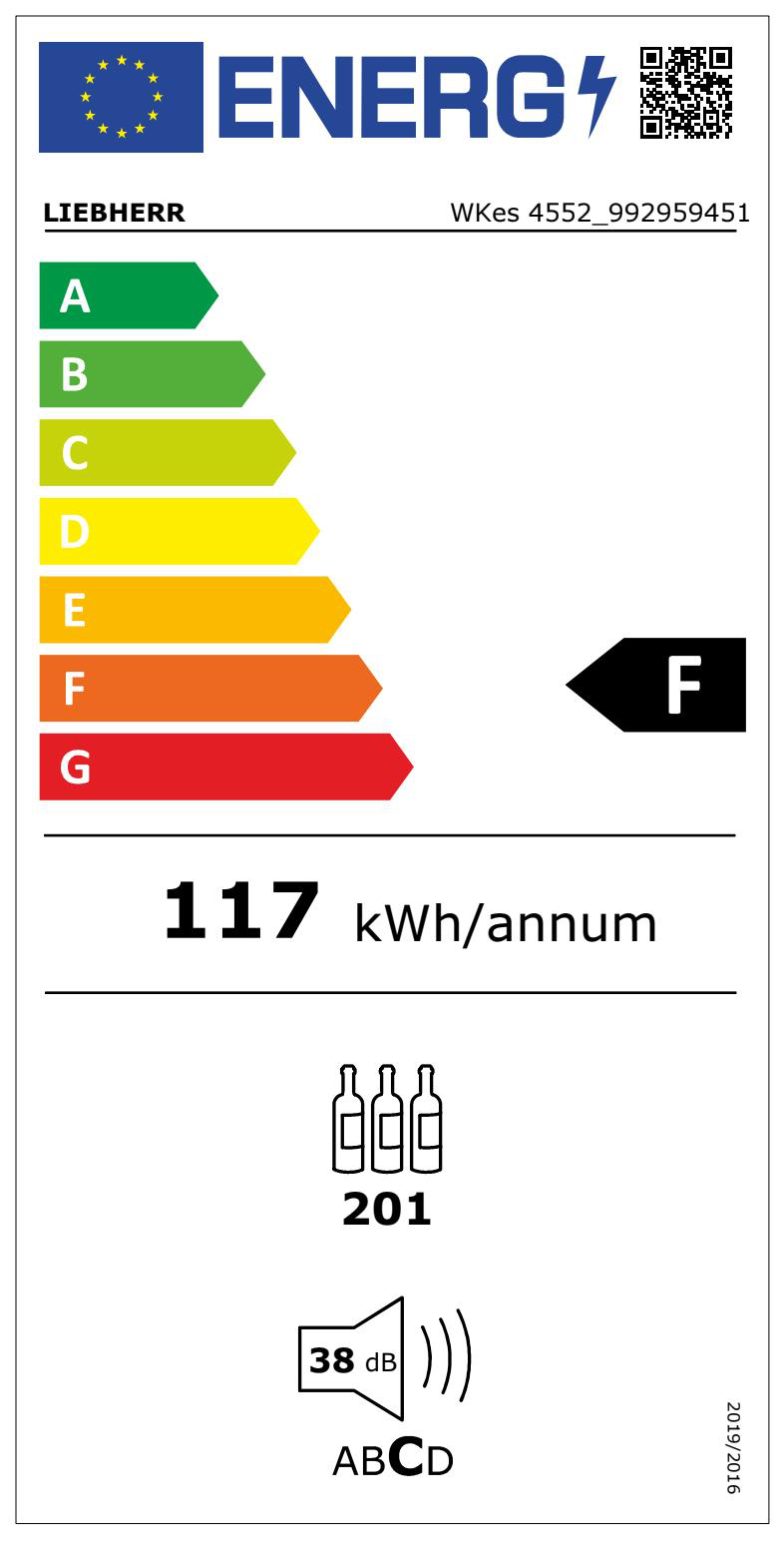 Cantine Climatizzate GrandCru WKes 4552 Liebherr