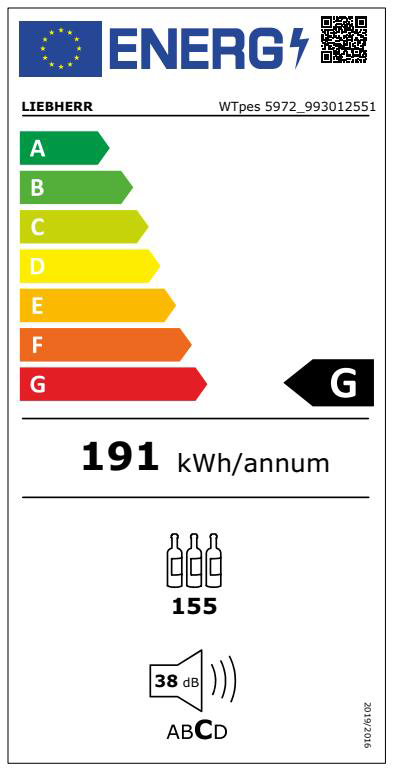 Cantine Temperate Vinidor  WTpes 5972 Liebherr