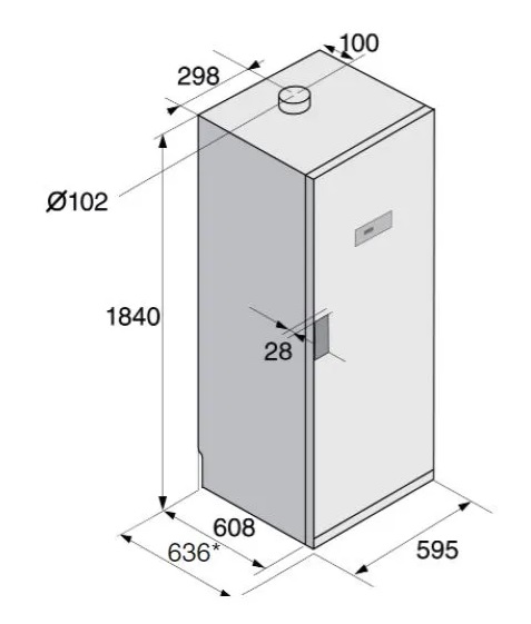 Armadio Asciugabiancheria A Ventilazione DC 7784 V S