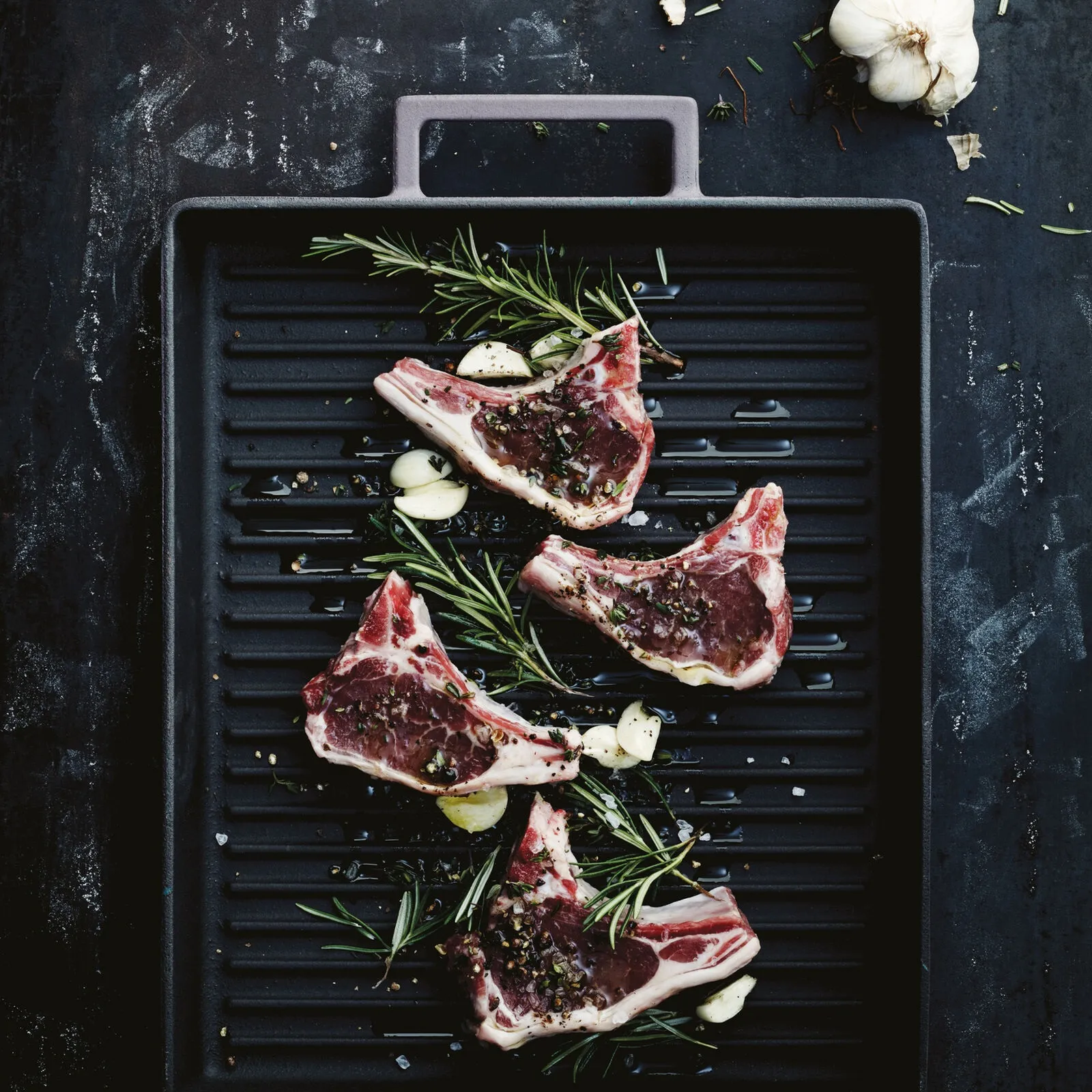 Grill Pan 32 X 26 cm Terra.Cotto Cast Iron Juniper Sambonet