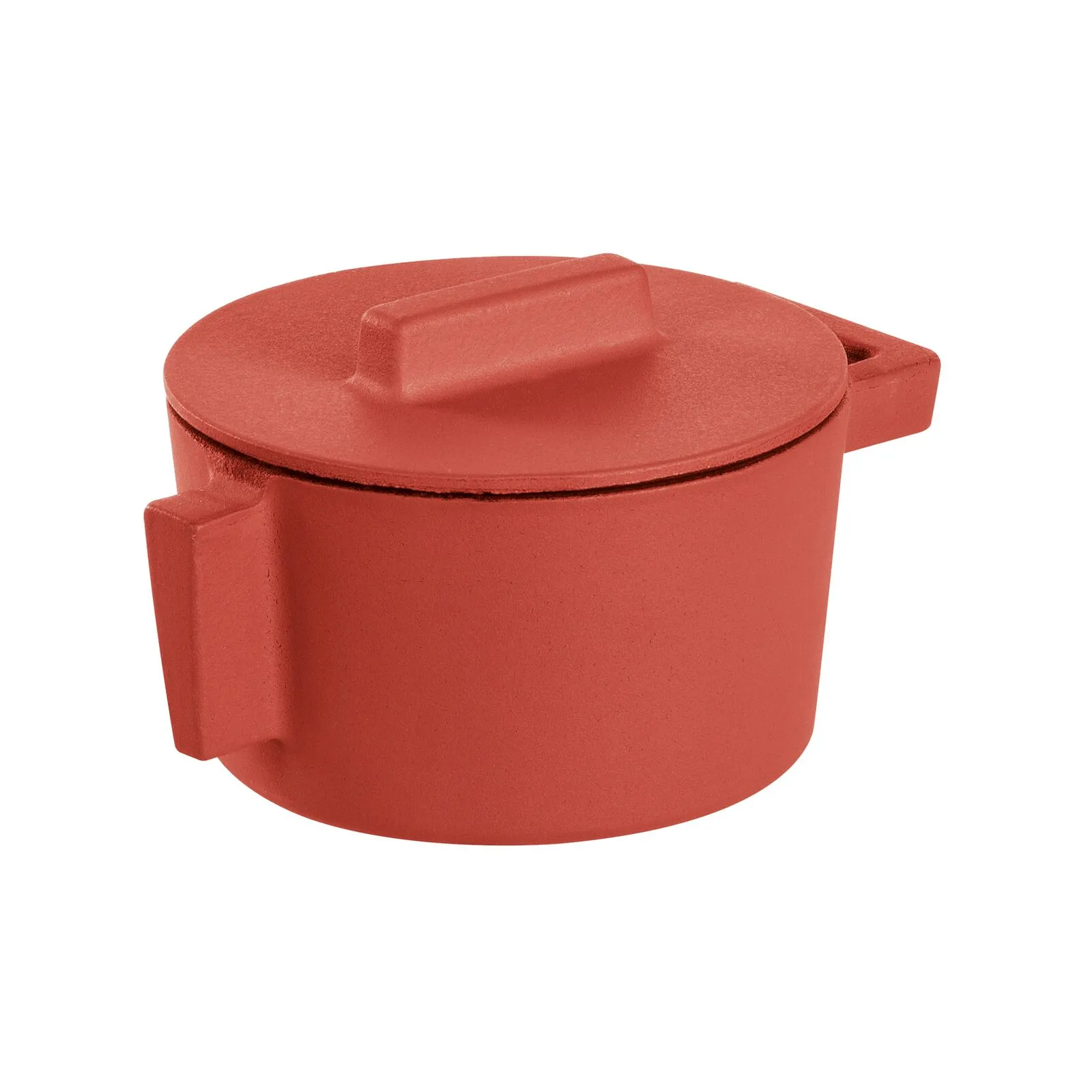 Saucepot 2 Handles With Lid 10 cm Terra.Cotto Cast Iron Paprika Sambonet