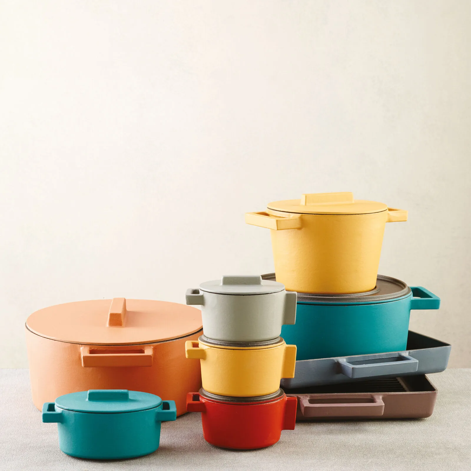Casseruola Ovale Con Coperchio 30 X 25 cm Terra.Cotto Ghisa Curry Sambonet