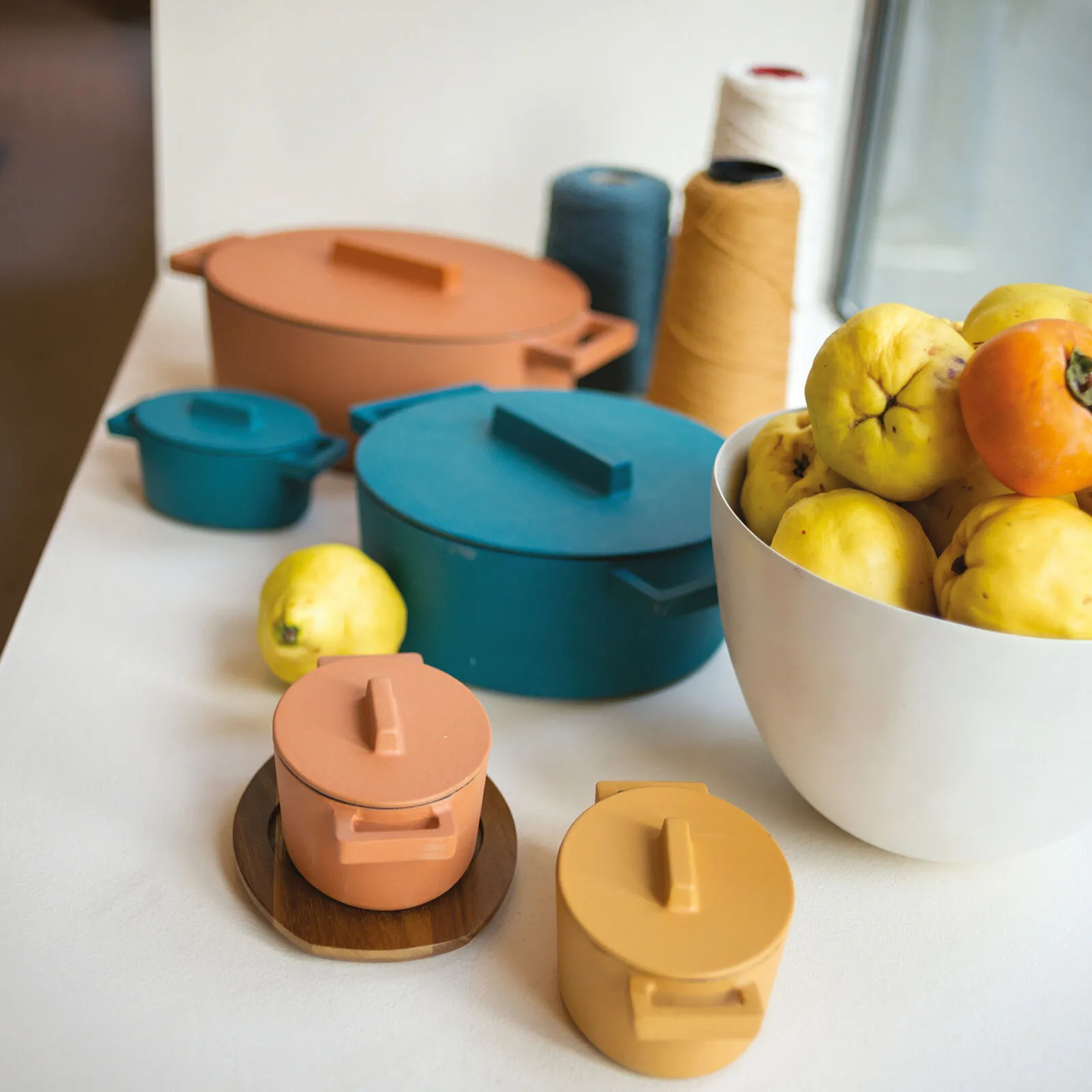 Casseruola Ovale Con Coperchio 30 X 25 cm Terra.Cotto Ghisa Curry Sambonet