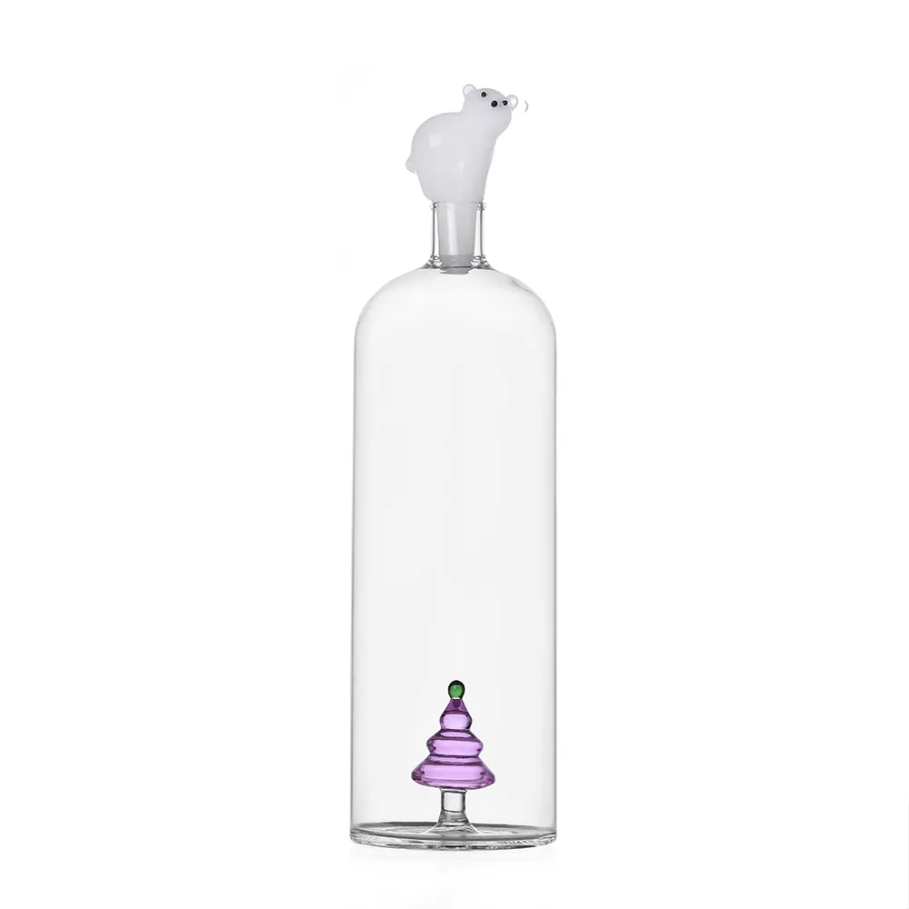 Bottiglia Ichendorf Collezione White Bear and Wish Tree Albero Rosa e Orso Bianco