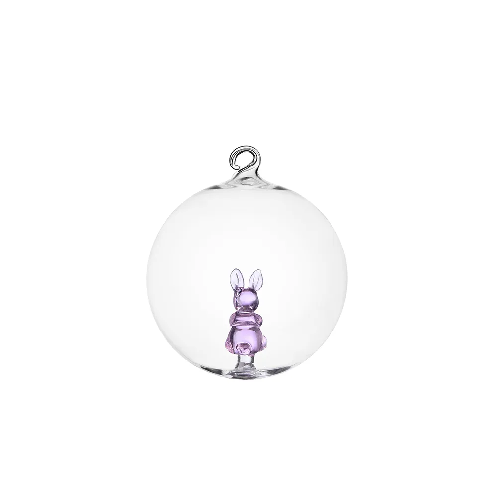 Ichendorf Christmas Ball Woodland Tales Collection Pink Rabbit