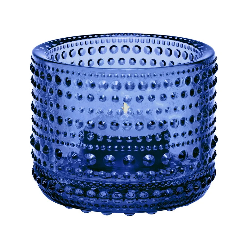 Tealight candleholder 64mm ultramarine blue