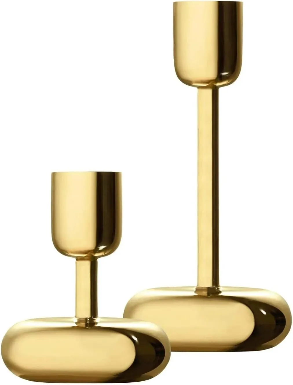 Nappula brass candle holder gift pack of 2 pieces