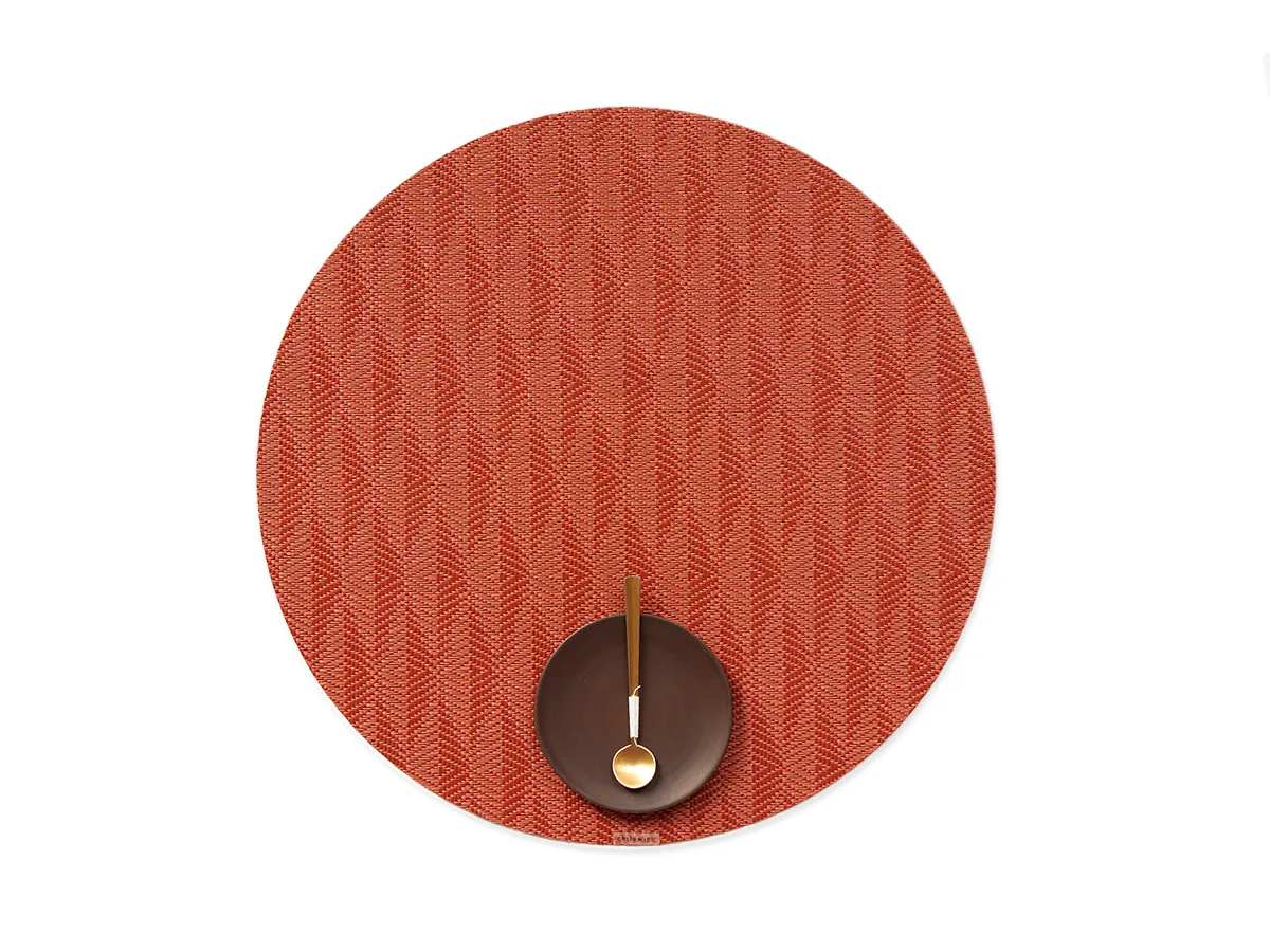 Round Placemat Chilewich Arrow Paprika 38 cm