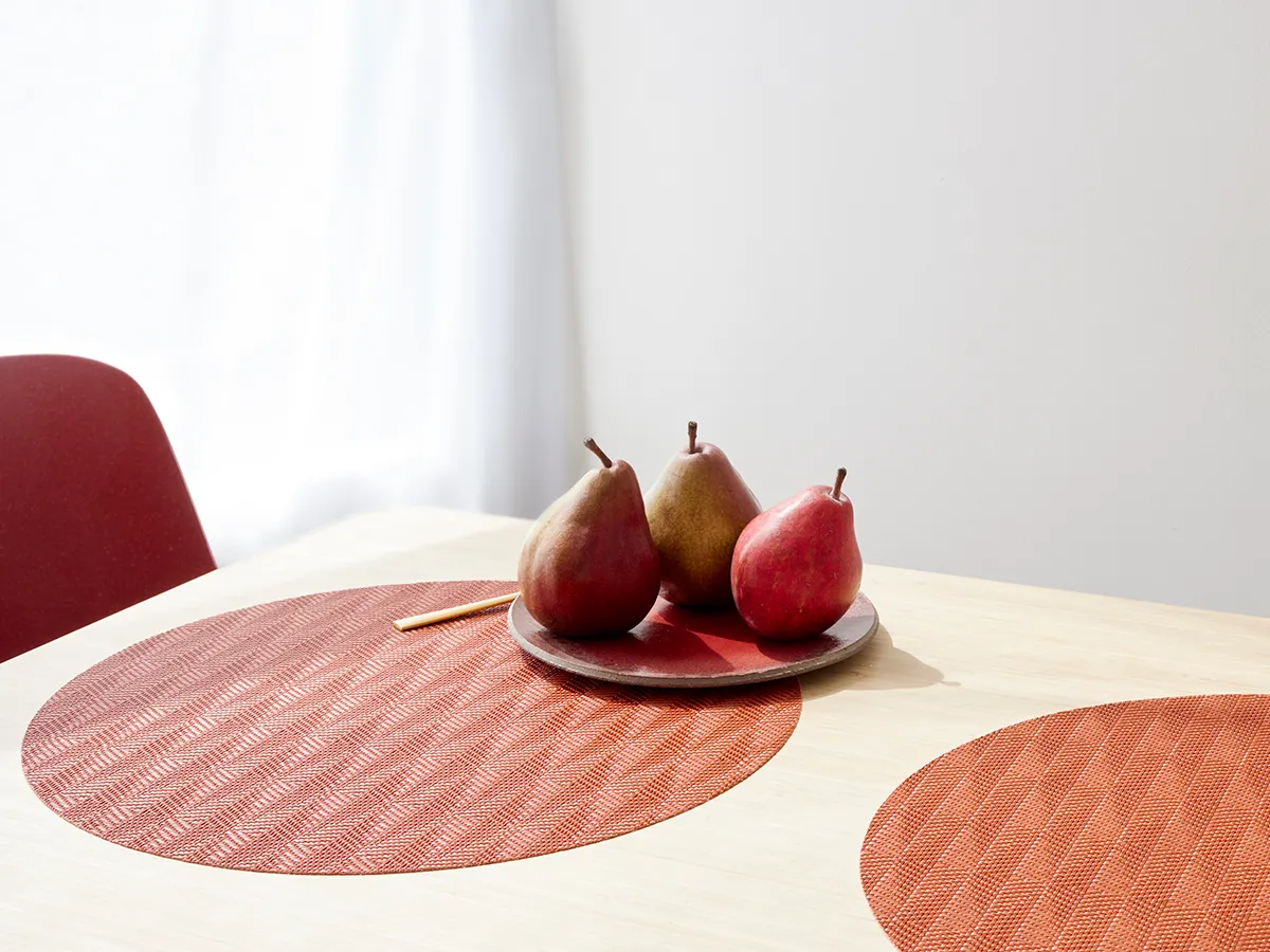 Round Placemat Chilewich Arrow Paprika 38 cm