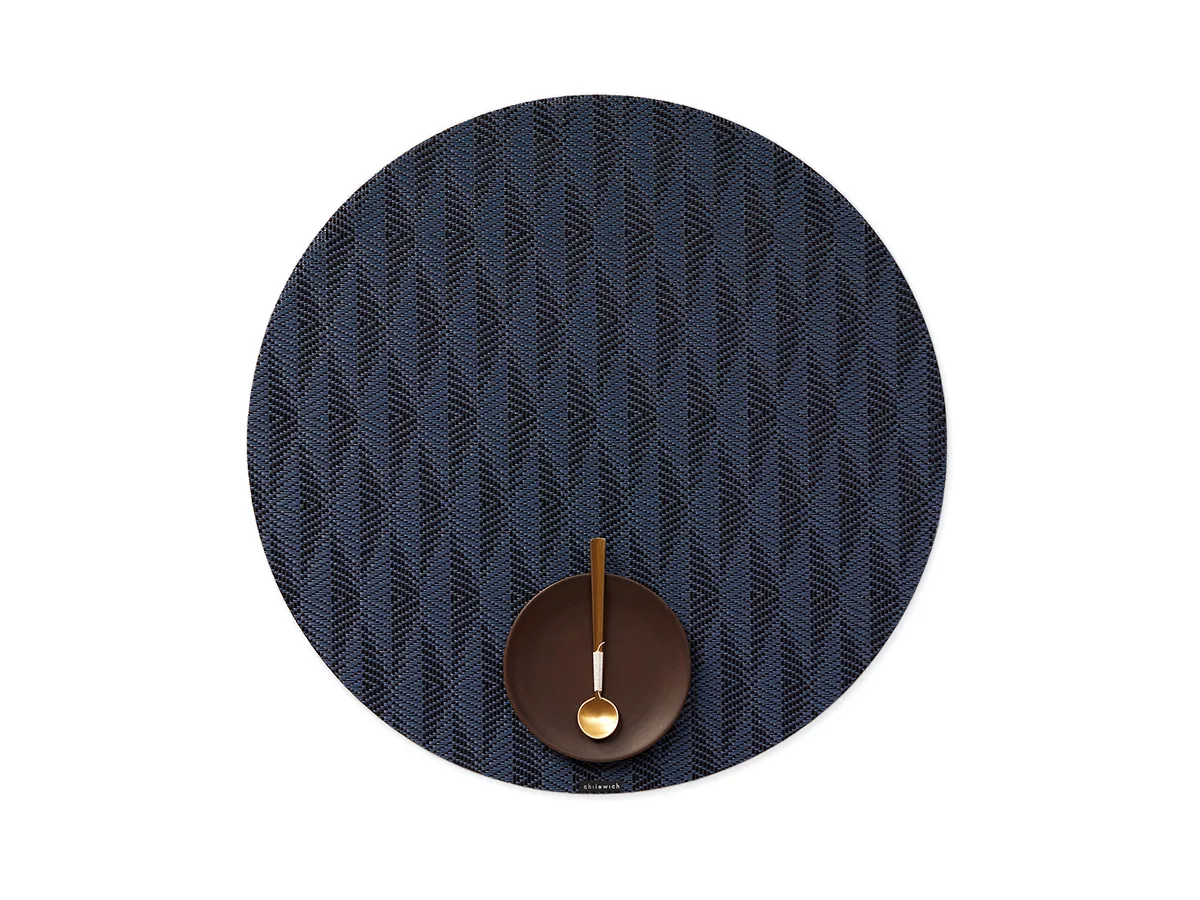 Round Placemat Chilewich Arrow Sapphire 38 cm