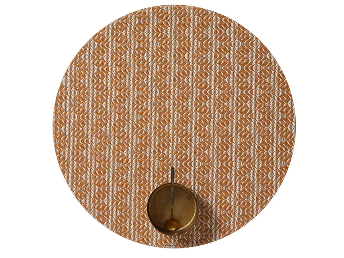 Chilewich Swing Butterscotch Round Placemat 38 cm