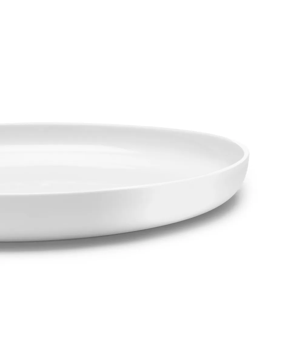 Tall Plate XL Collection White Enamelled Base Serax L 28 D 28 H 3 CM