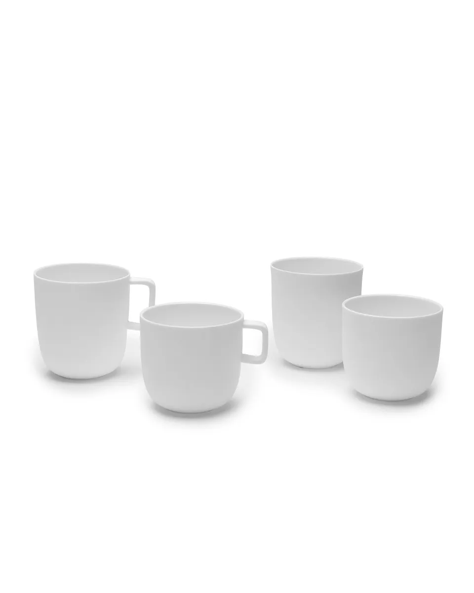 Tazza da caffè Collezione Base smaltata bianca Serax L 8 P 8 H 7,5 CM