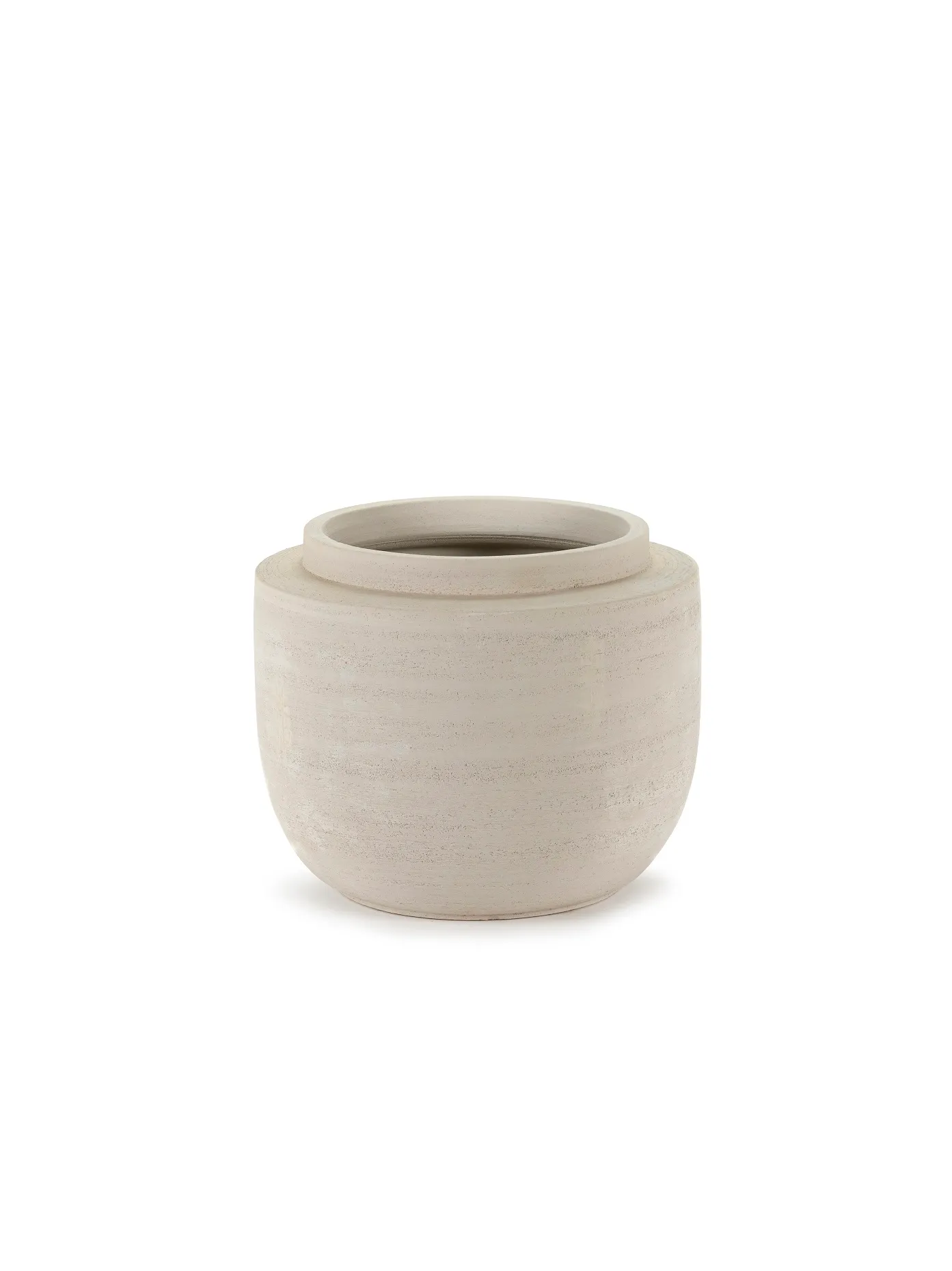 Plant Pot S Beige Volumes Collection Serax  L 28.5 W 28.5 H 24 CM