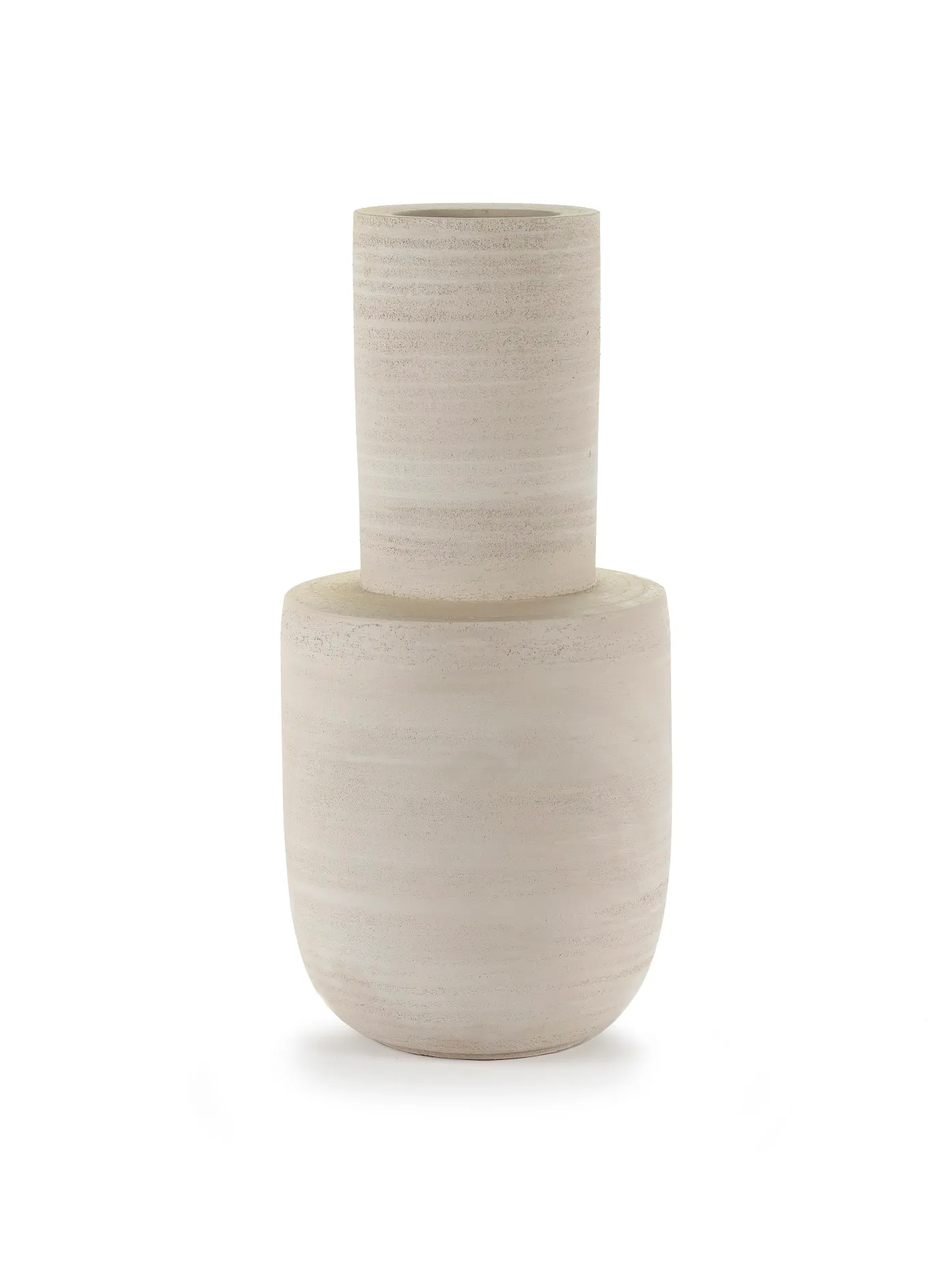 Vaso L Beige Collezione Volumes Serax L 25 P 25 H 54 CM