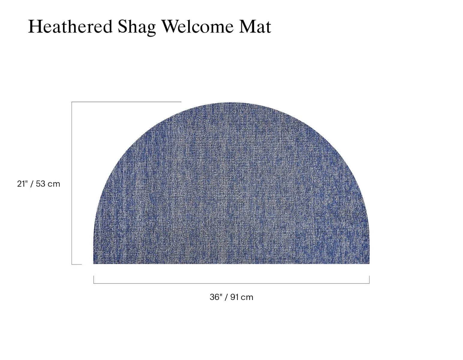 Welcome Mat in Heathered Cornflower