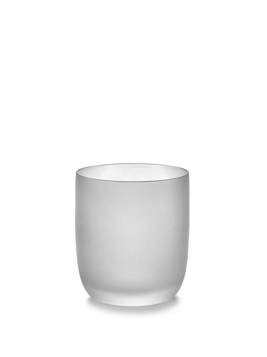 Bicchiere M Bianco Ghiaccio Collezione Base Serax L 8 P 8 H 9 CM