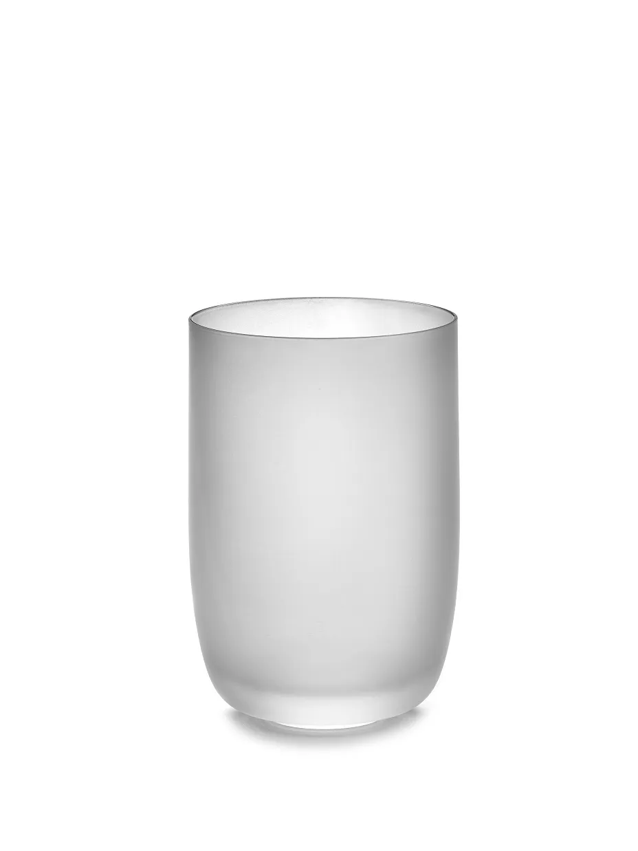 Glass L Frost White Base Collection Serax L 8 W 8 H 12 CM