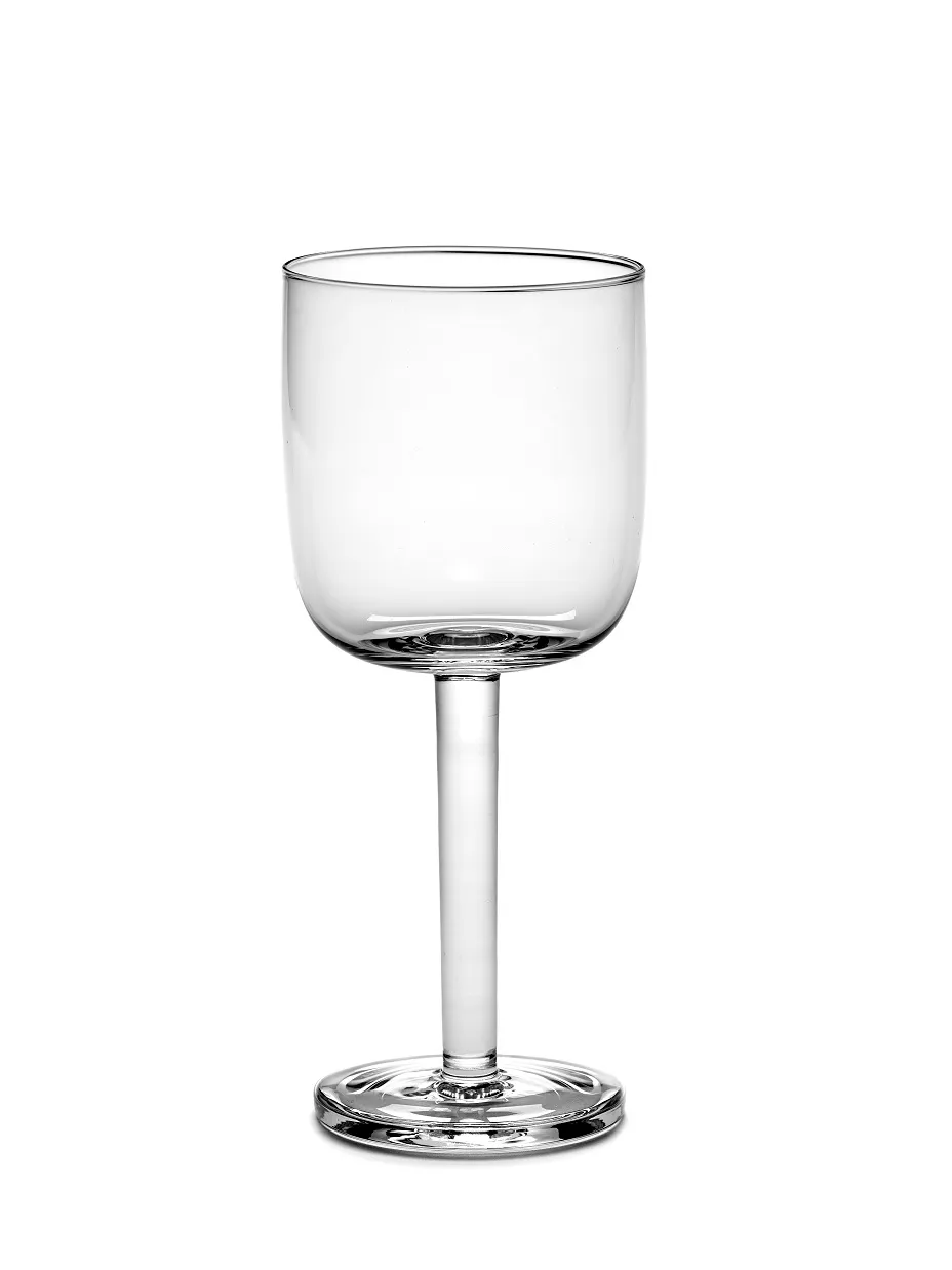White Wine Glass Straight Transparant Collection Serax L 7.2 W 7.2 H 17 CM