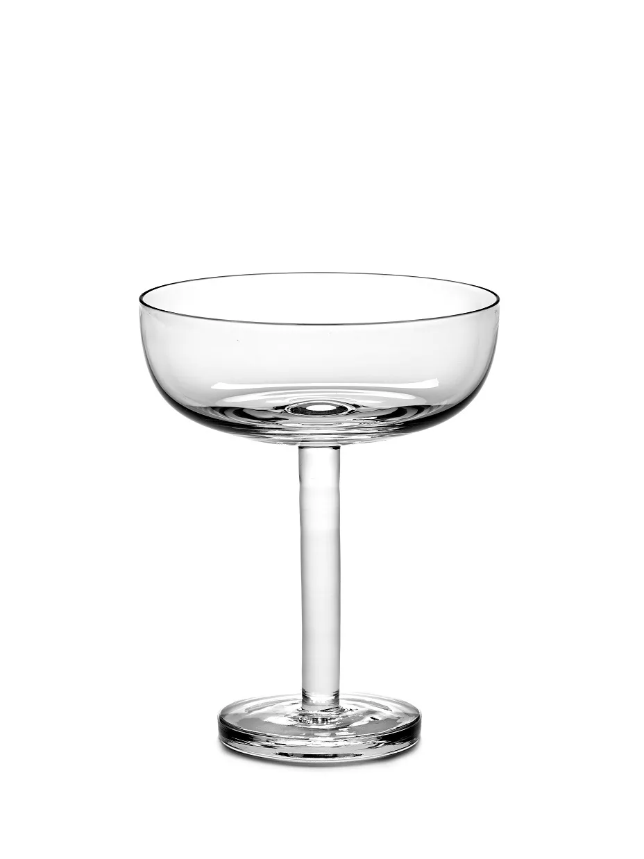 Champagne Coupe Transparant Base Collection Serax L 10.6 W 10.6 H 13 CM