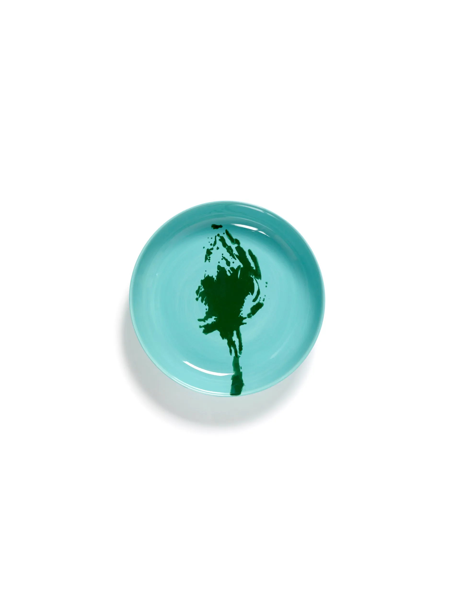 Plate High Azure Artichoke Green Feast Ottolenghi by Serax L 22 W 22 H 4 CM