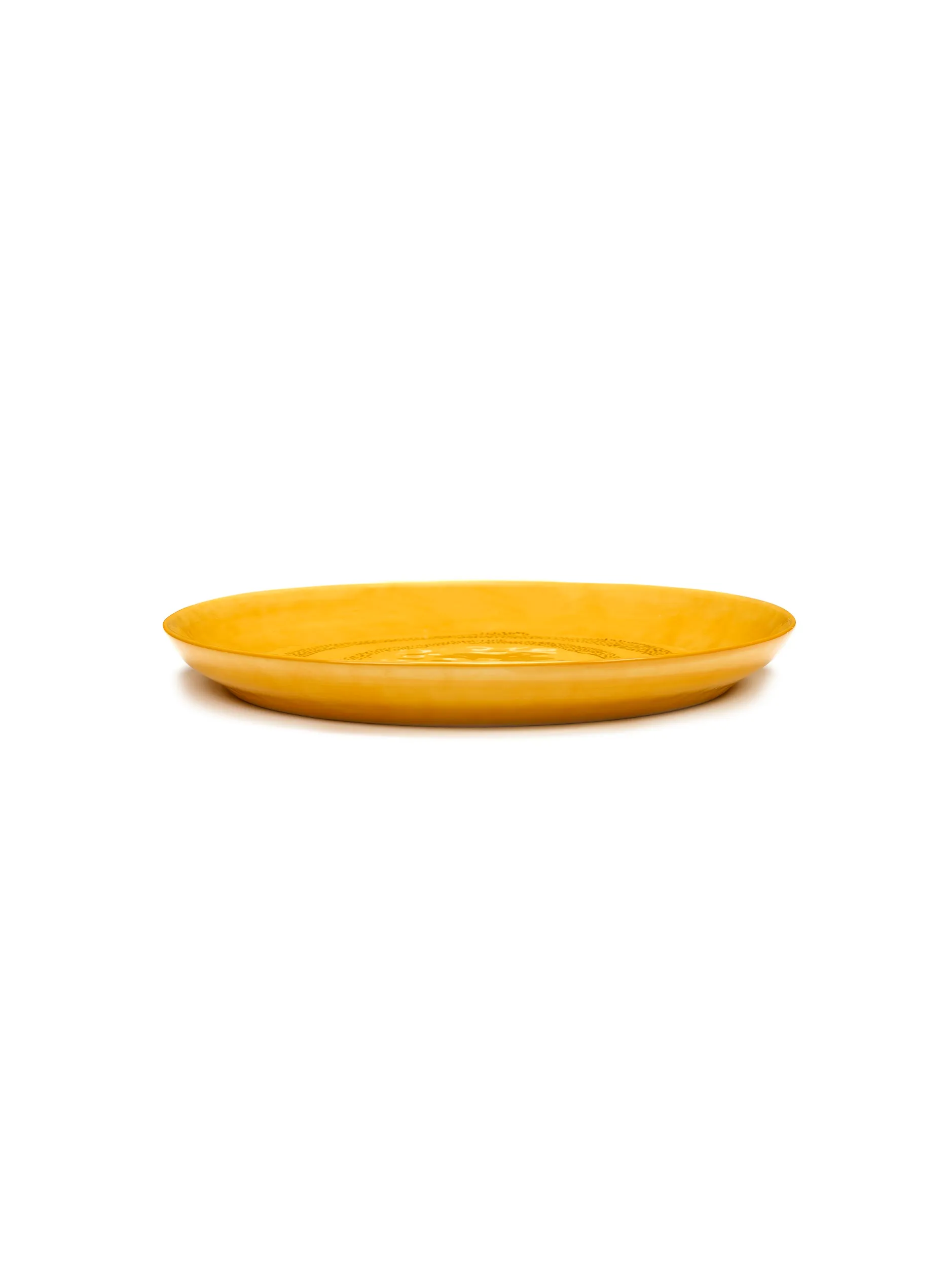 Serving Plate S Yellow-Dots Black Feast Ottolenghi by Serax L 35 W 35 H 4 CM