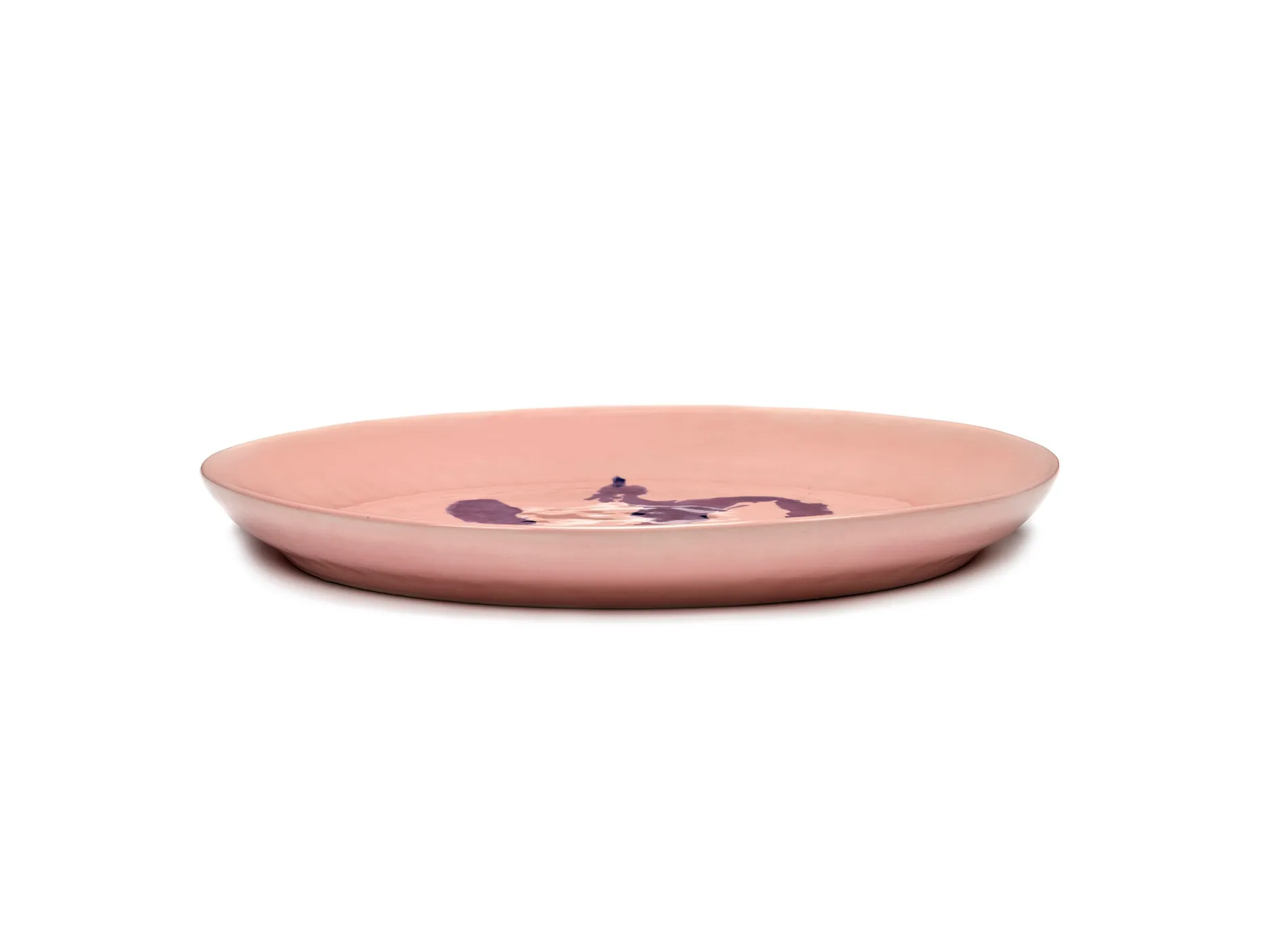 Serving Plate S Pink Pepper Blue Feast Ottolenghi by Serax L 35 W 35 H 4 CM