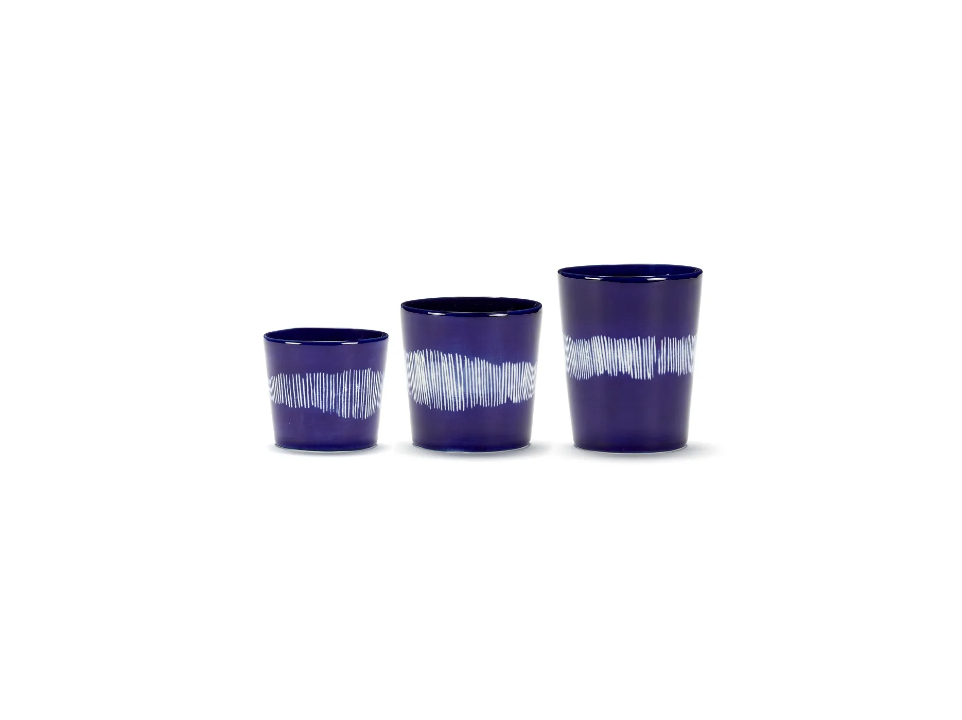 Espresso Cup 15Cl Dark Blue-White Feast by Serax L 7 W 7 H 6 CM