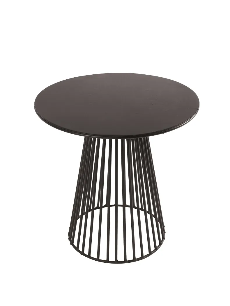 Bistrot Table Garbo 30 Round Black L 30 W 30 H 30CM Antonino Sciortino by Serax