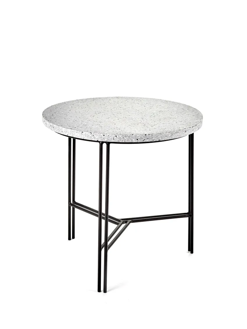 Sidetable Black/Grey Terrazzo M L 40 W 40 H 40CM Antonino Sciortino by Serax