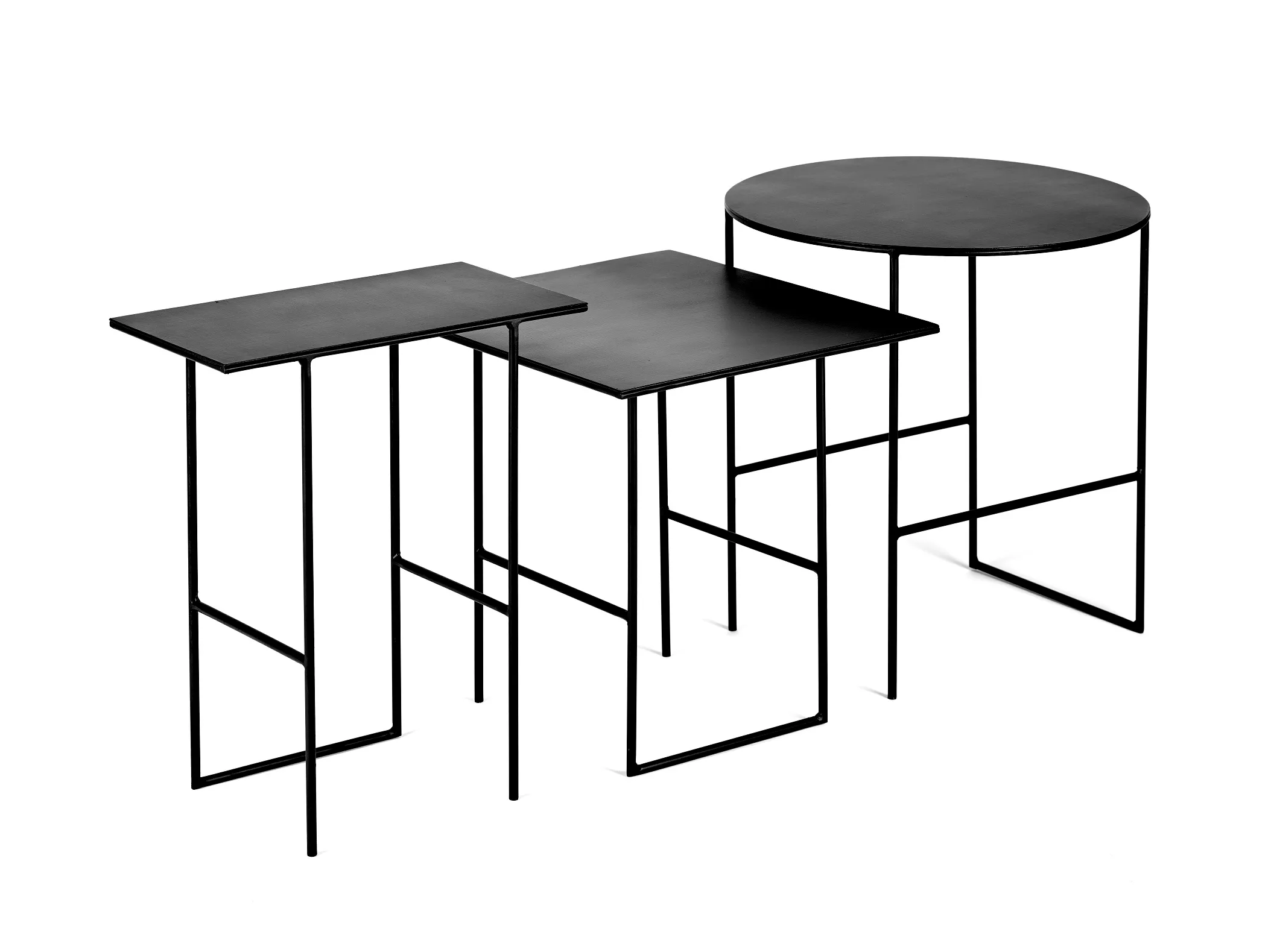 Side Table Cico L Black L 40 W 40 H 40.5CM Antonino Sciortino by Serax