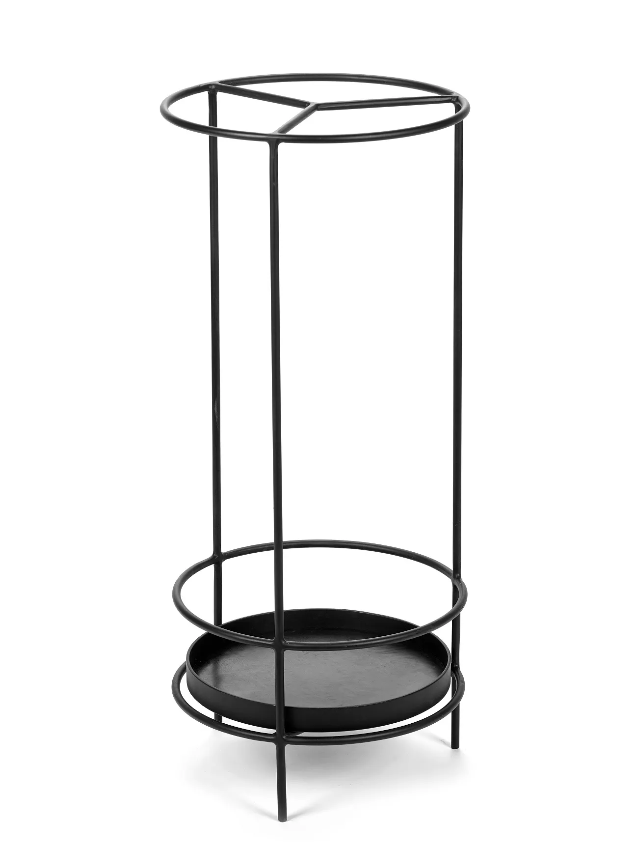 Umbrella Stand Black Ella L 28 W 28 H 65CM Antonino Sciortino by Serax