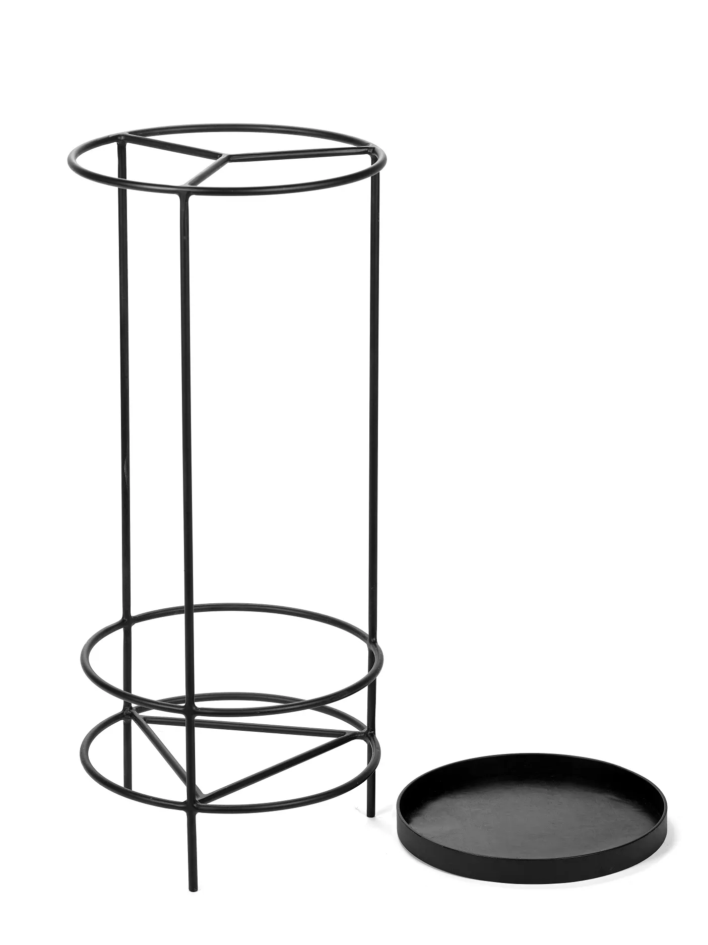 Umbrella Stand Black Ella L 28 W 28 H 65CM Antonino Sciortino by Serax