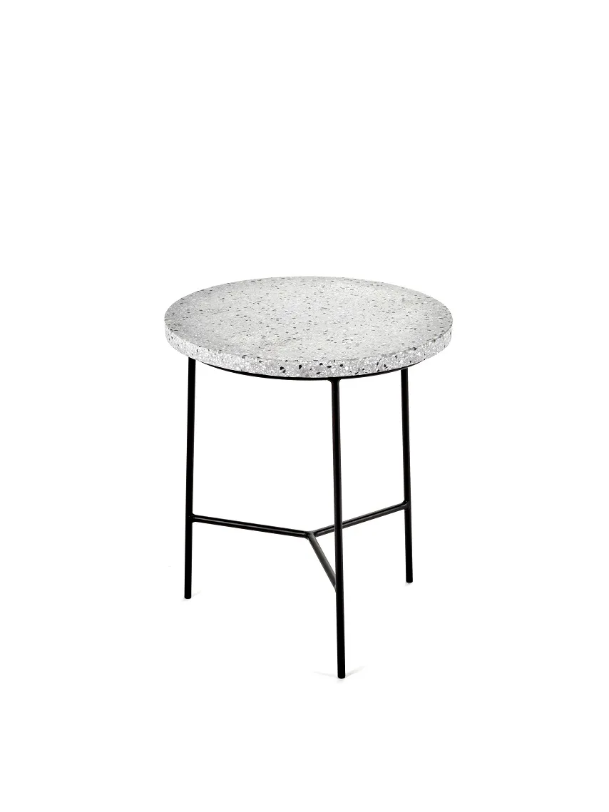 Sidetable Black/Grey Terrazzo S L 30 W 30 H 35CM Antonino Sciortino by Serax