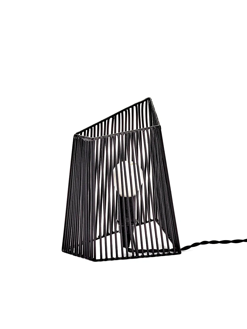 Wall/Table Lamp M Ombre Black L 17 W 12.5 H 20CM by Antonino Sciortino