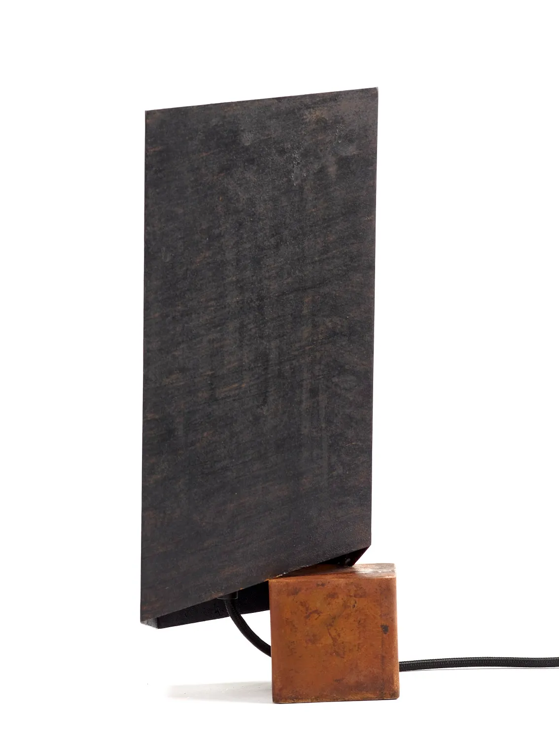Table Lamp S Black Rust Kyoto L 16 W 11 H 36.5CM by Antonino Sciortino
