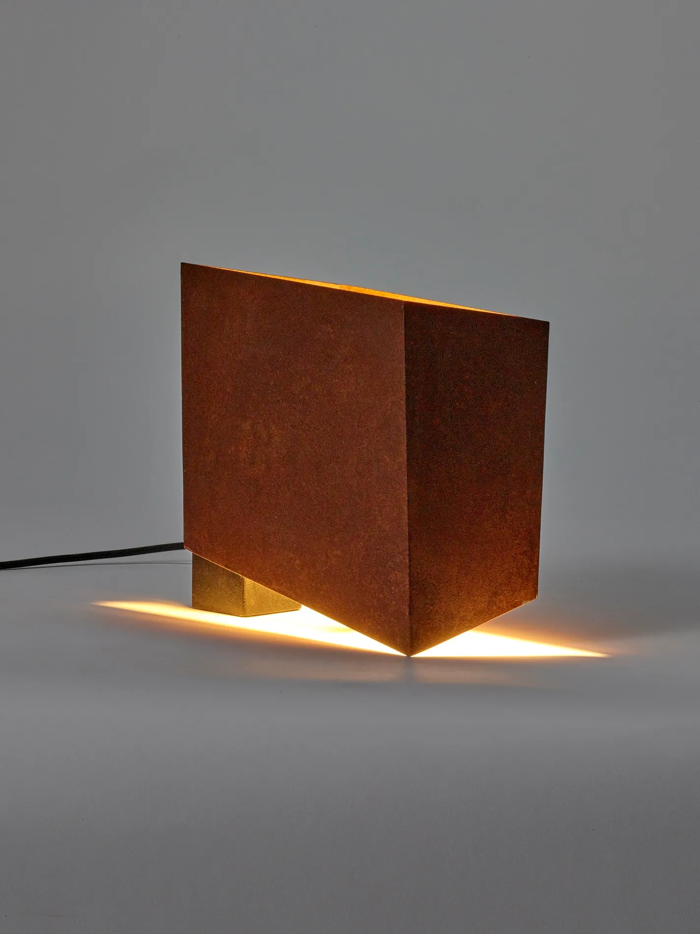 Table Lamp L Black Rust Kyoto L 29 W 10 H 26CM by Antonino Sciortino