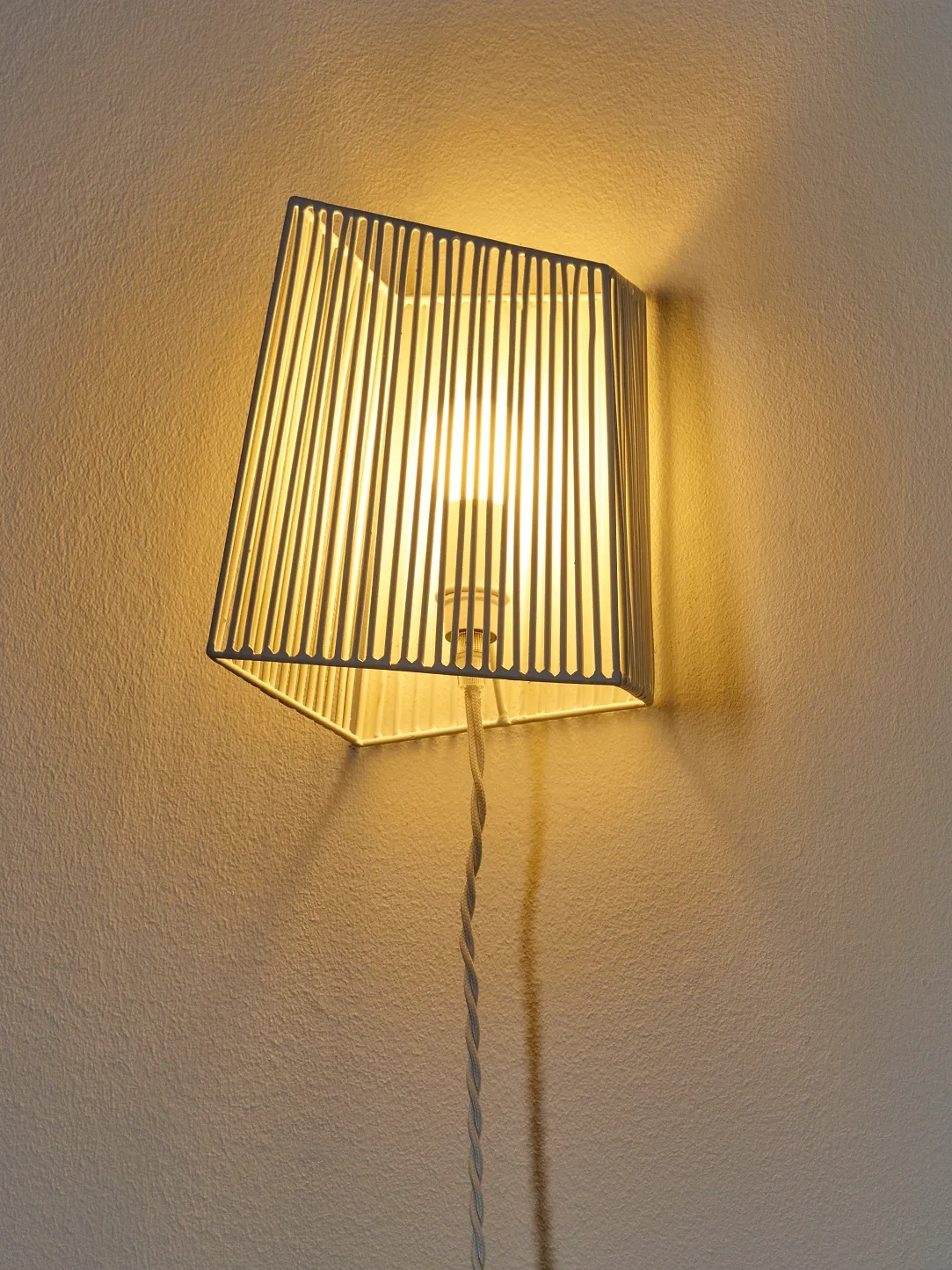 Wall/Table Lamp M Ombre White L 17 W 12.5 H 20CM by Antonino Sciortino