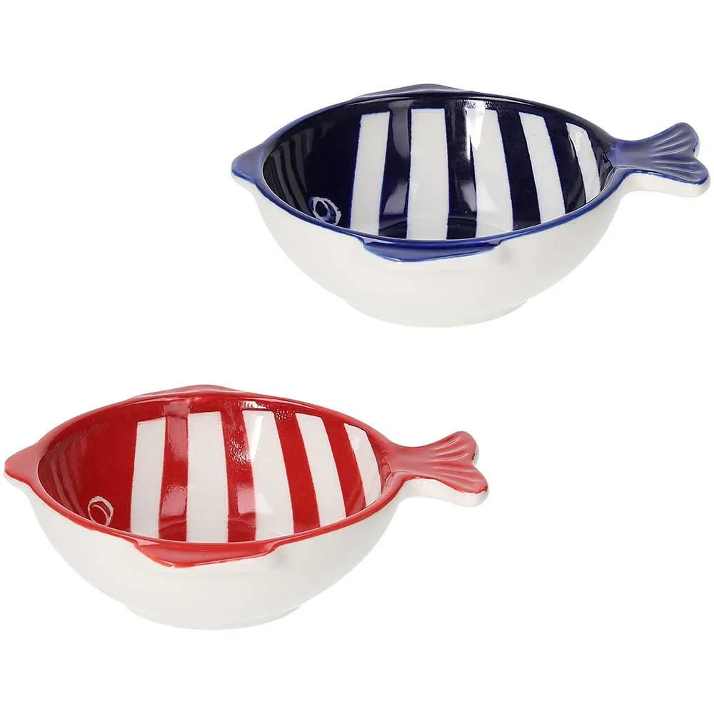 Bowl Big Pesce Tognana 15x13x4 cm Fish 2 Assortiti Stoneware Multicolor