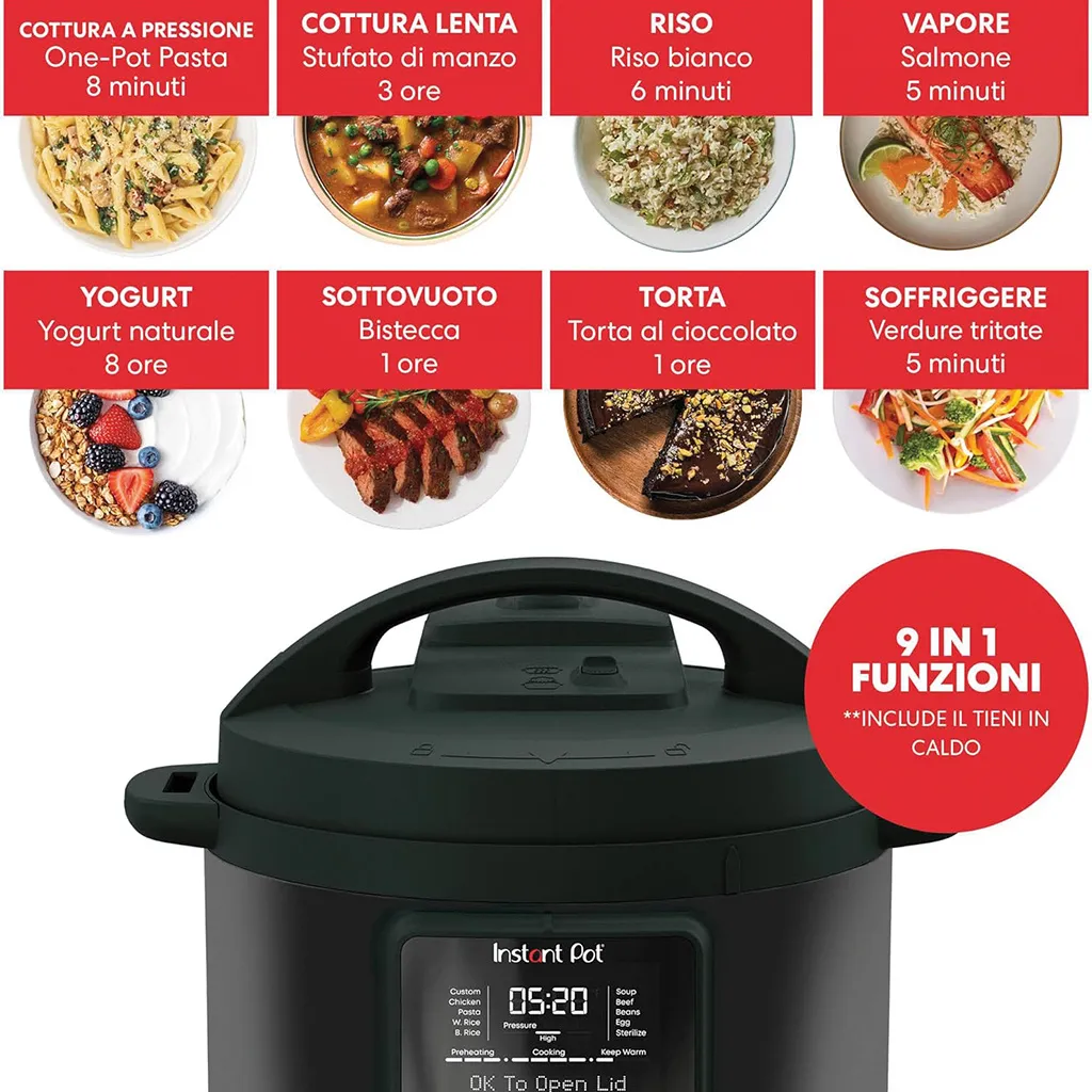 Instant Pot Duo Plus Whisper Quiet 5.7 Litri