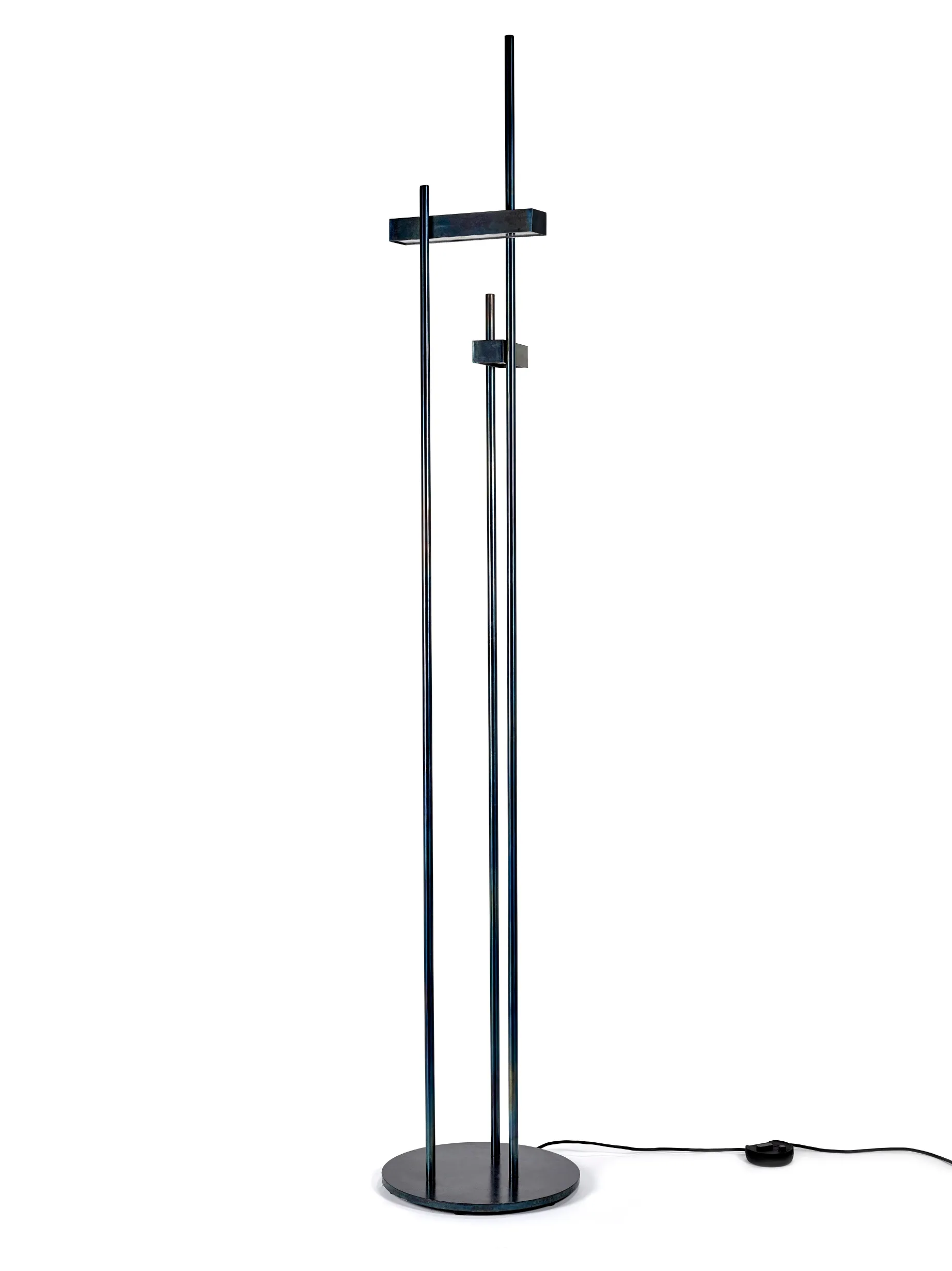 Floor Lamp Nr.38 Black Sofisticato L 40 W 40 H 231CM by Koen Van Guijze