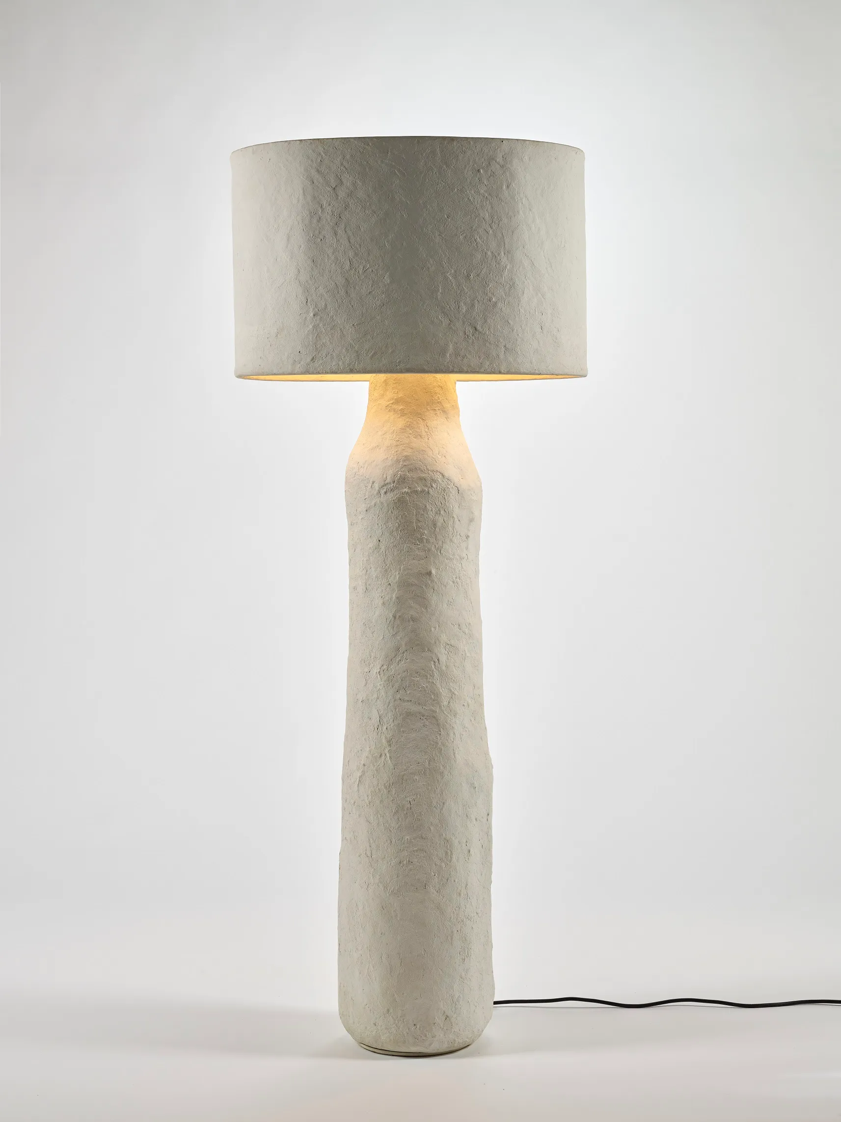 Floor Lamp M White Earth L 60 W 40 H 148CM by Marie Michielssen