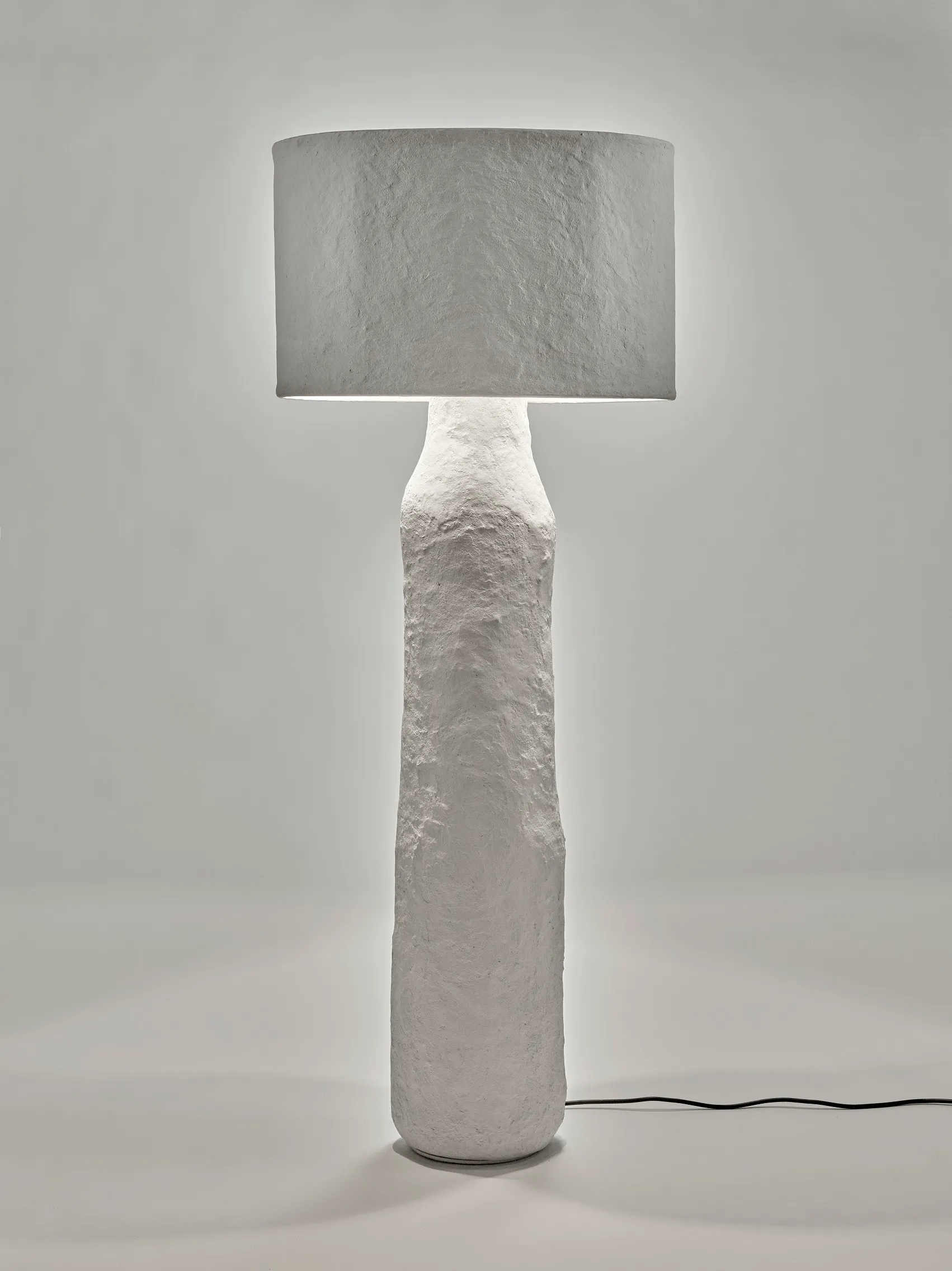Floor Lamp M White Earth L 60 W 40 H 148CM by Marie Michielssen